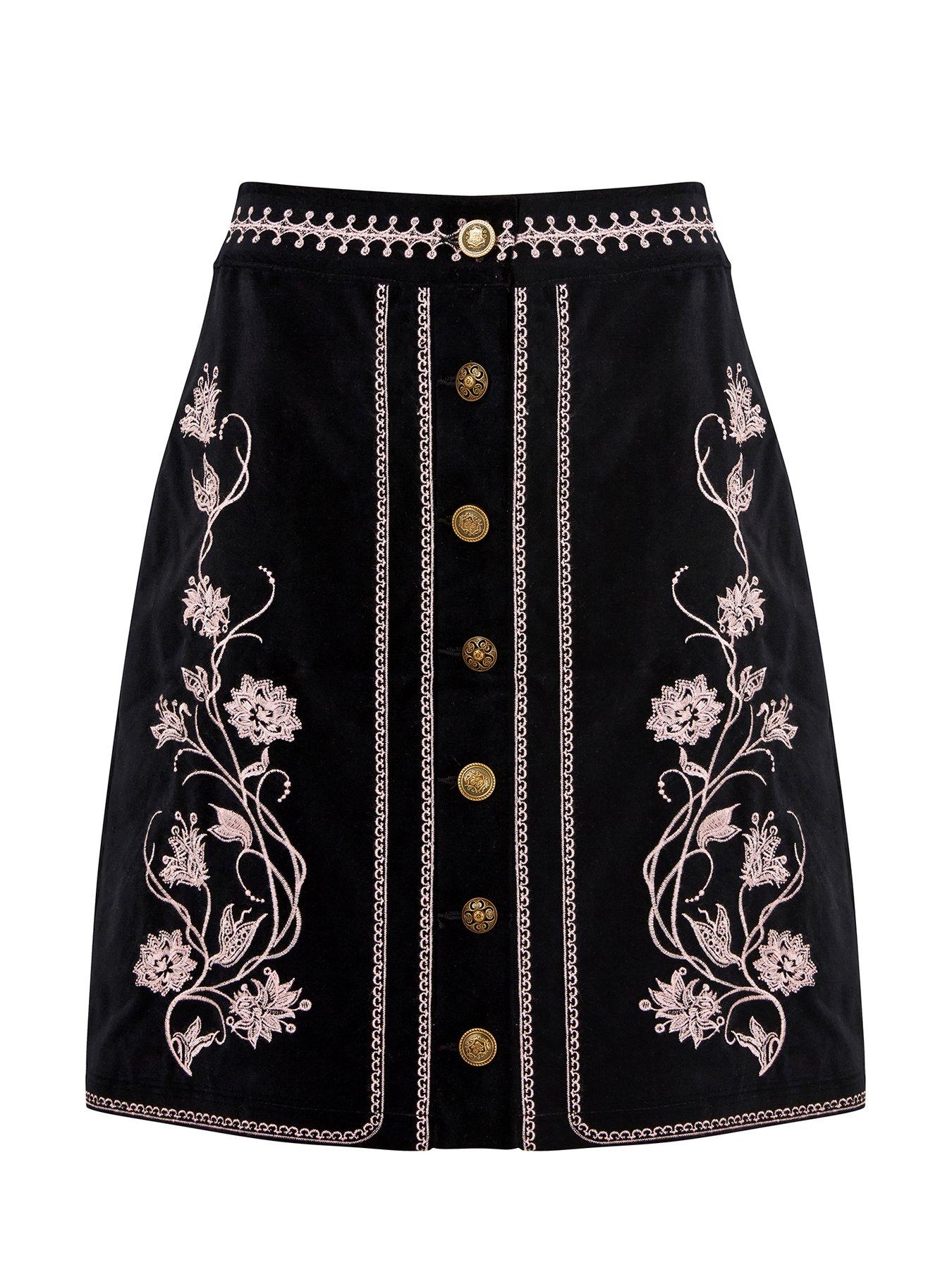 joe-browns-embroidered-mini-skirt-blackdetail