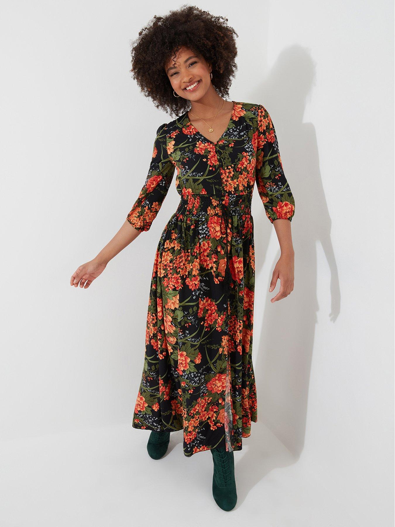 joe-browns-petite-sienna-floral-midi-dress-black