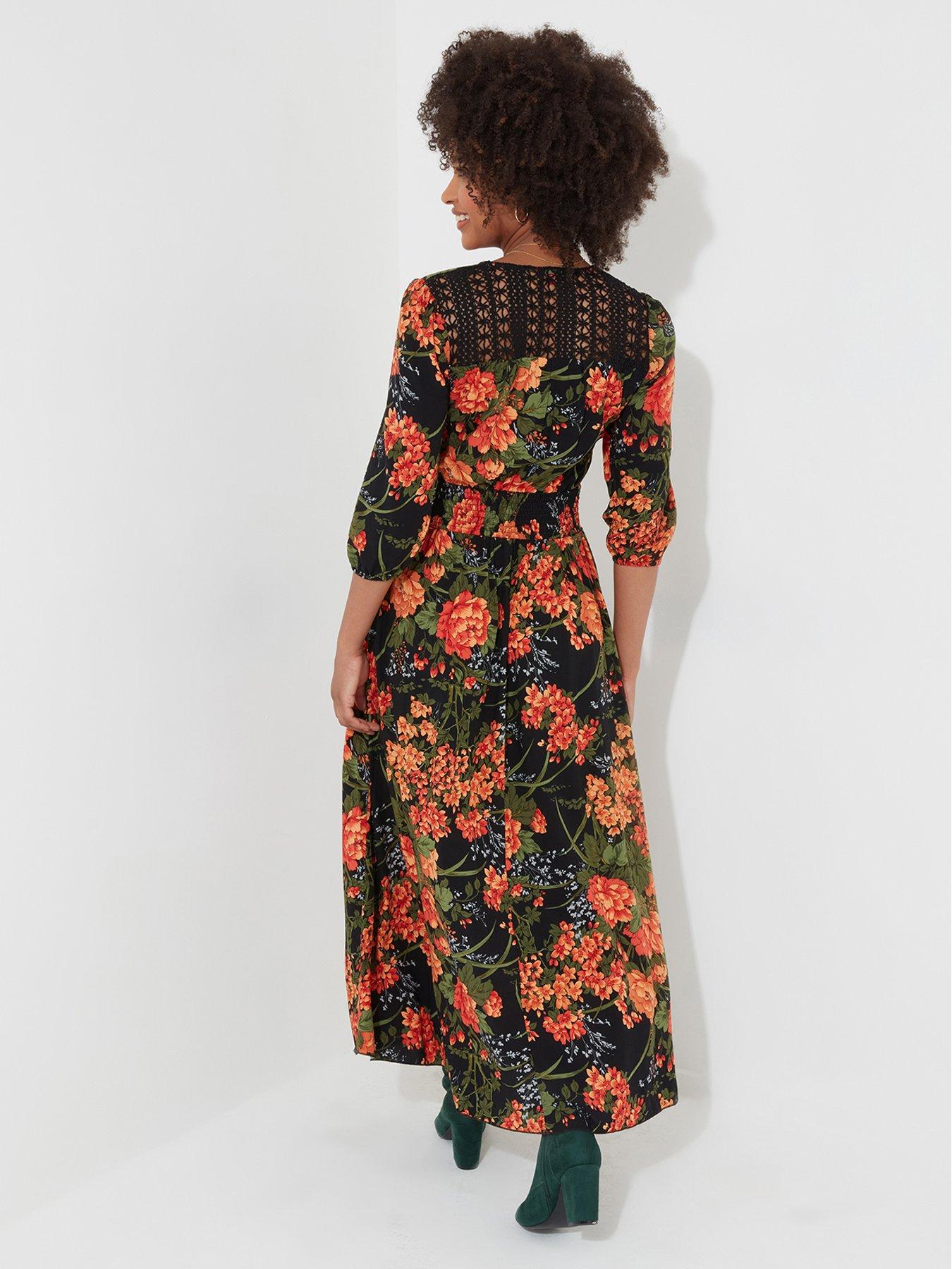 joe-browns-petite-sienna-floral-midi-dress-blackstillFront