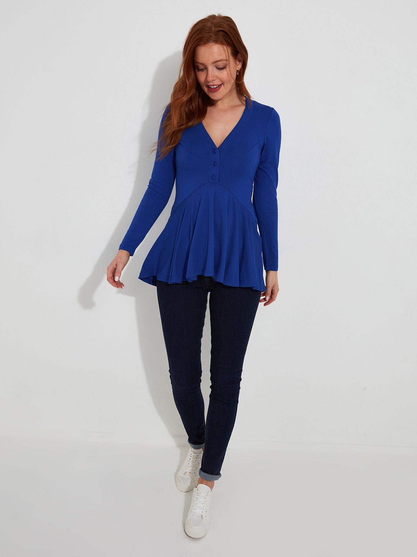 undefined Ellie Jersey Tunic - Cobalt