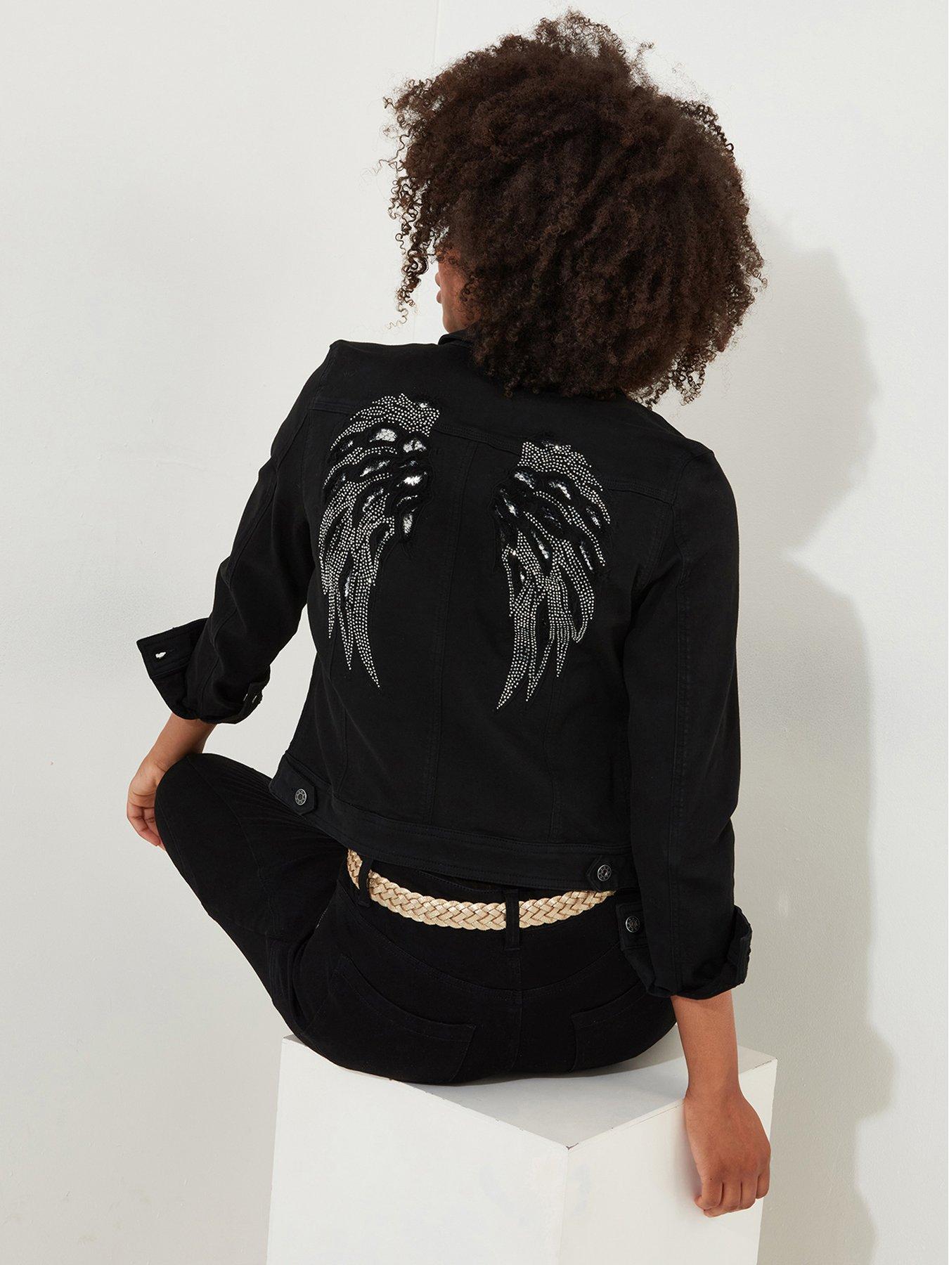 joe-browns-black-embellished-denim-jacket