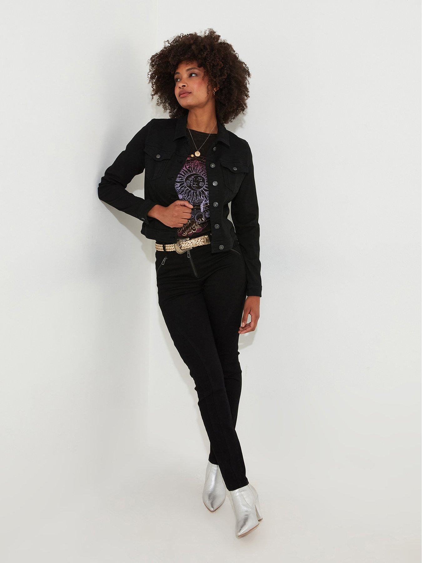 joe-browns-black-embellished-denim-jacketback