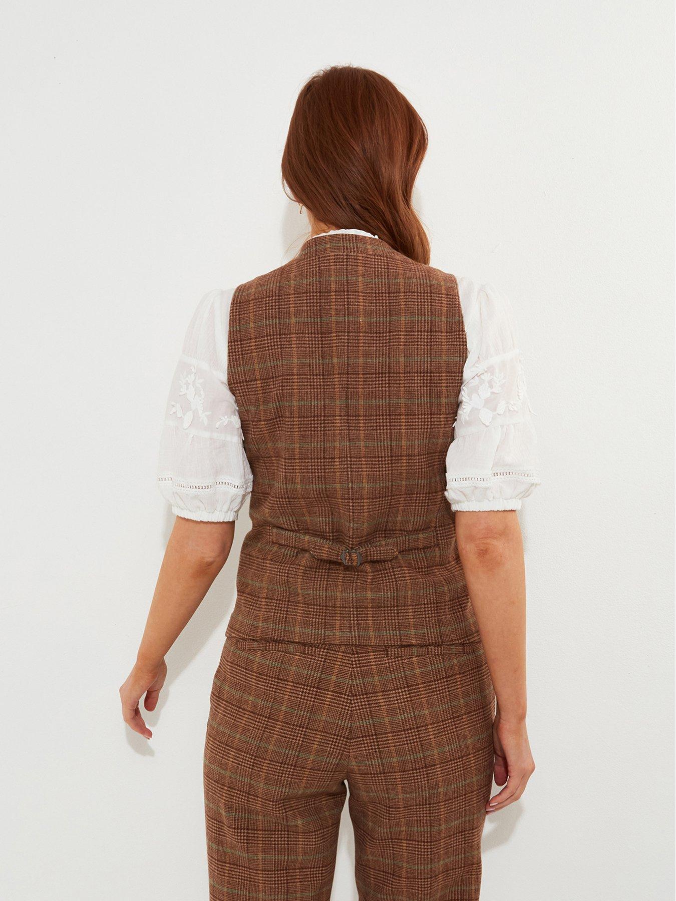 joe-browns-heritage-check-waistcoat-brownoutfit