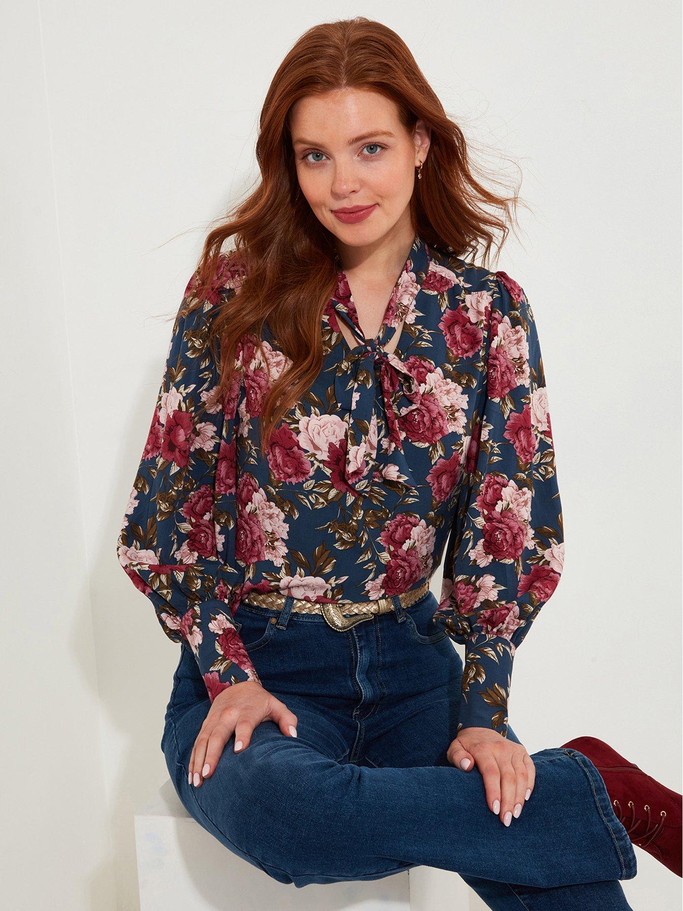 Joe Browns Joe Browns Make A Statement Printed Blouse - Blue