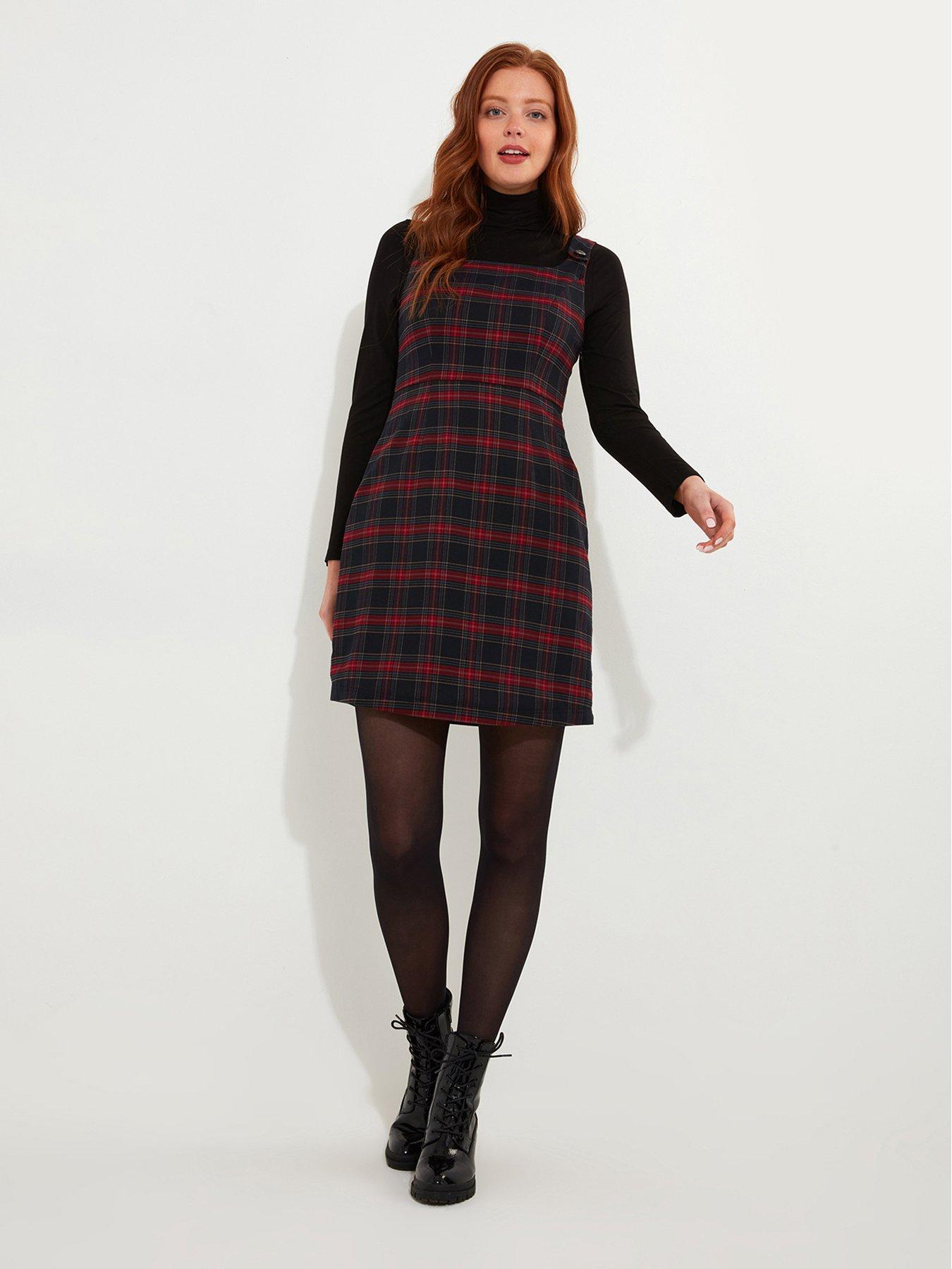 joe-browns-check-pinafore-dress-redstillFront