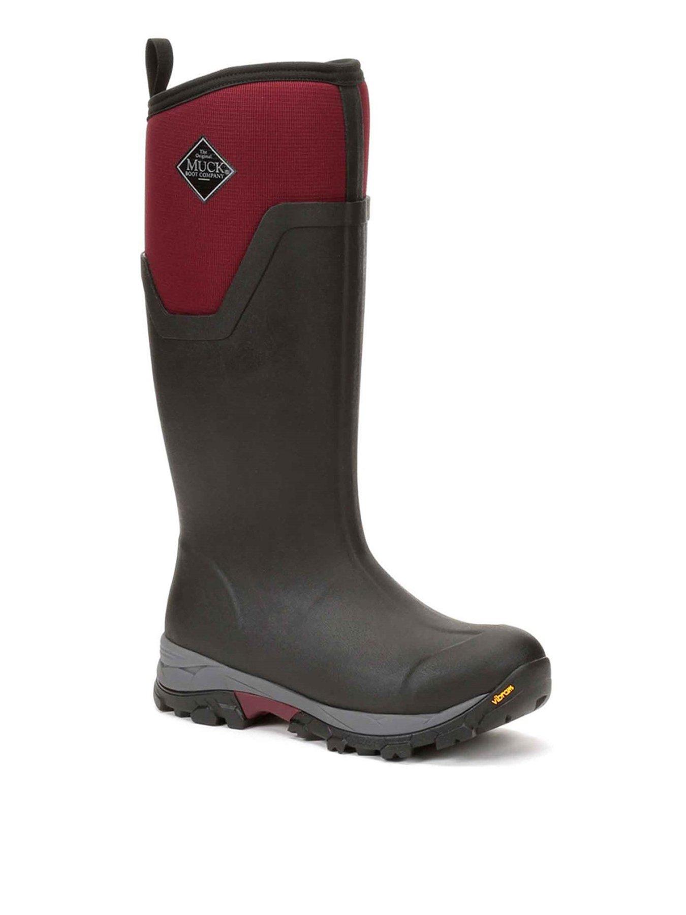Image 2 of 6 of Muck Boots Ladies Arc Ice Tall Agat Boots - Black / Burgundy