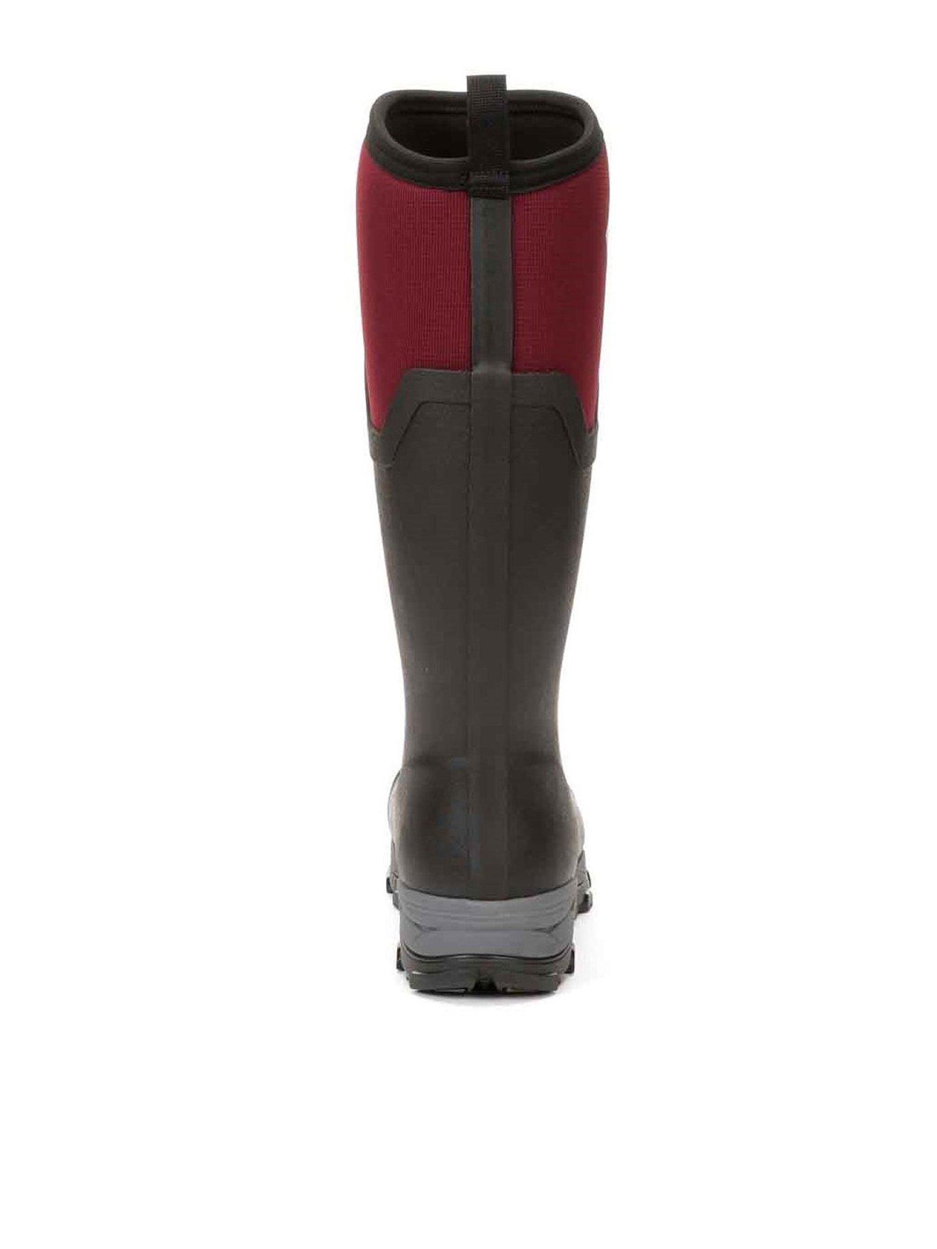 Image 3 of 6 of Muck Boots Ladies Arc Ice Tall Agat Boots - Black / Burgundy