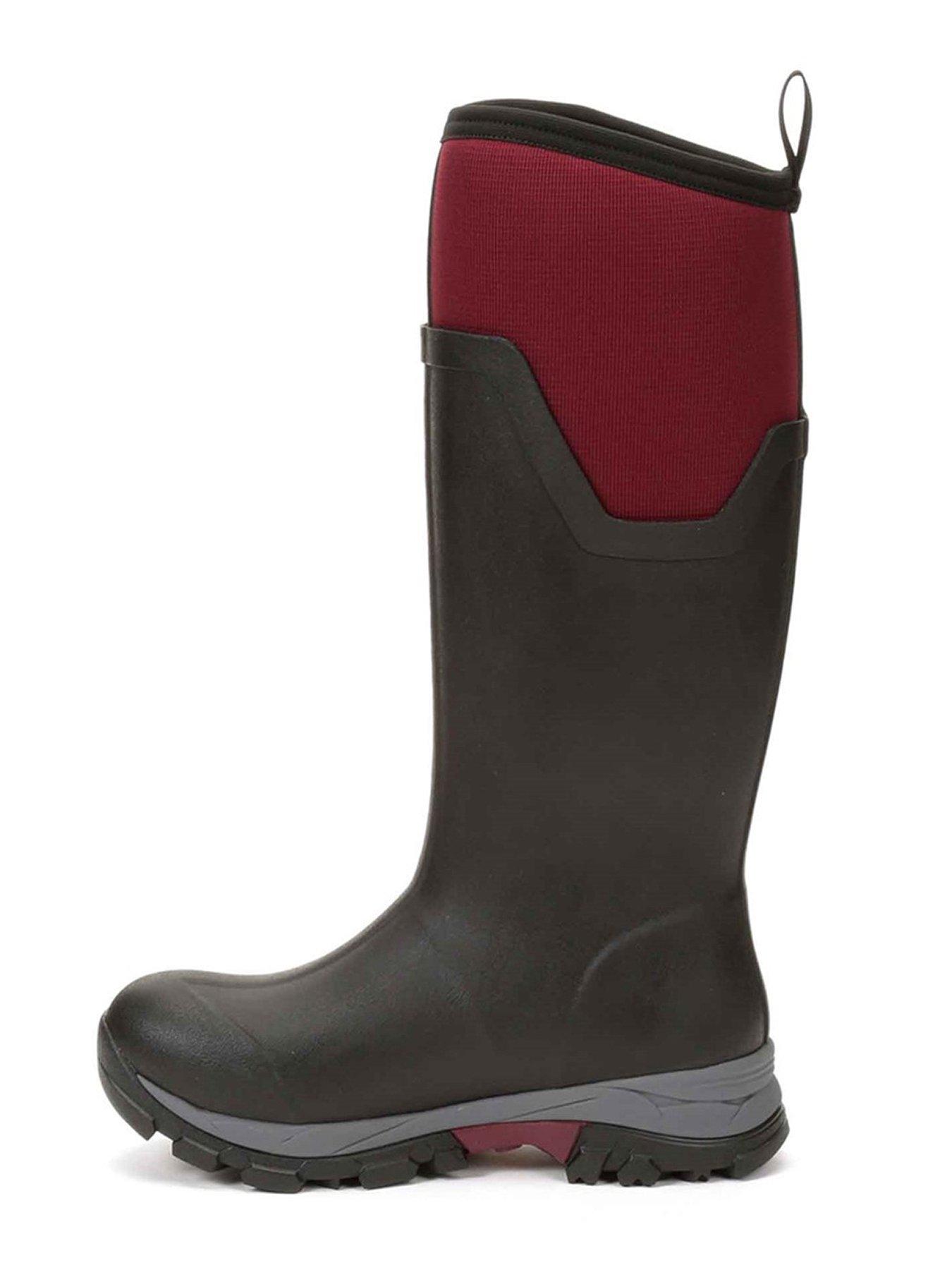 Image 4 of 6 of Muck Boots Ladies Arc Ice Tall Agat Boots - Black / Burgundy
