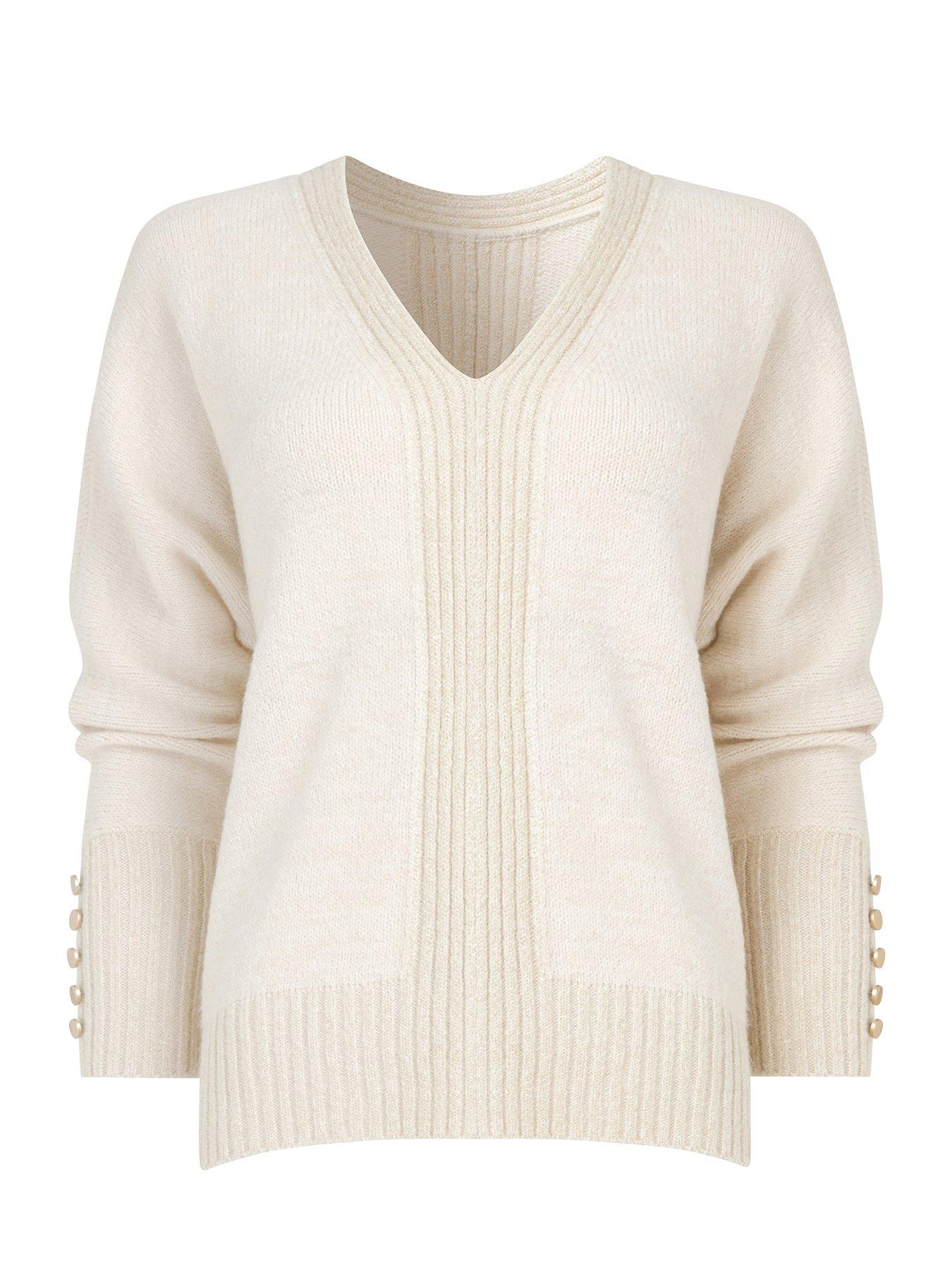 joe-browns-v-neck-jumper-creamdetail