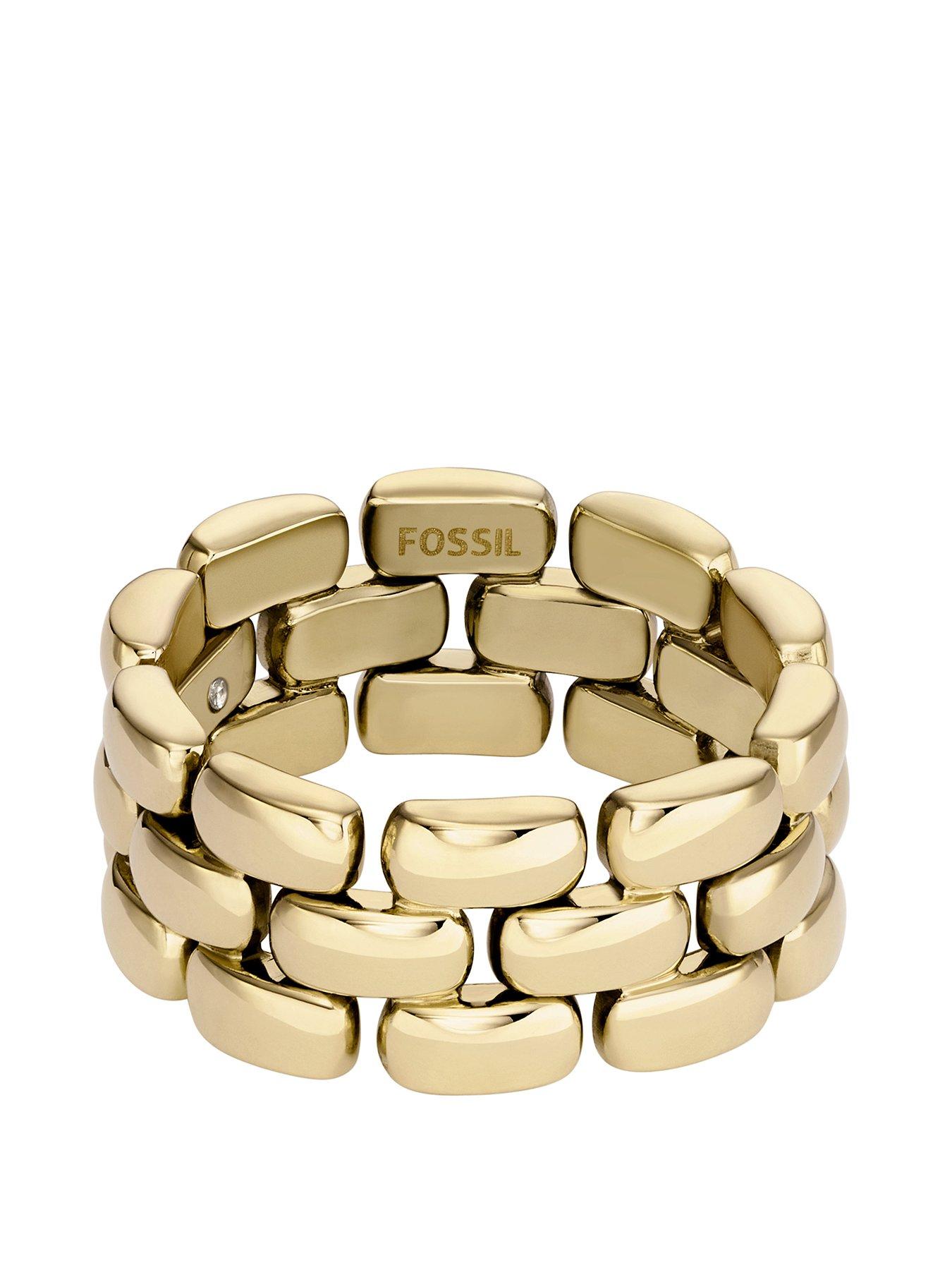 undefined Women's Arden Watch Links Gold-Tone Stainless Steel Band Ring