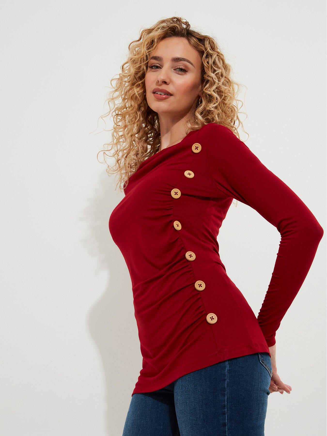 joe-browns-betsey-button-detail-jersey-top-red