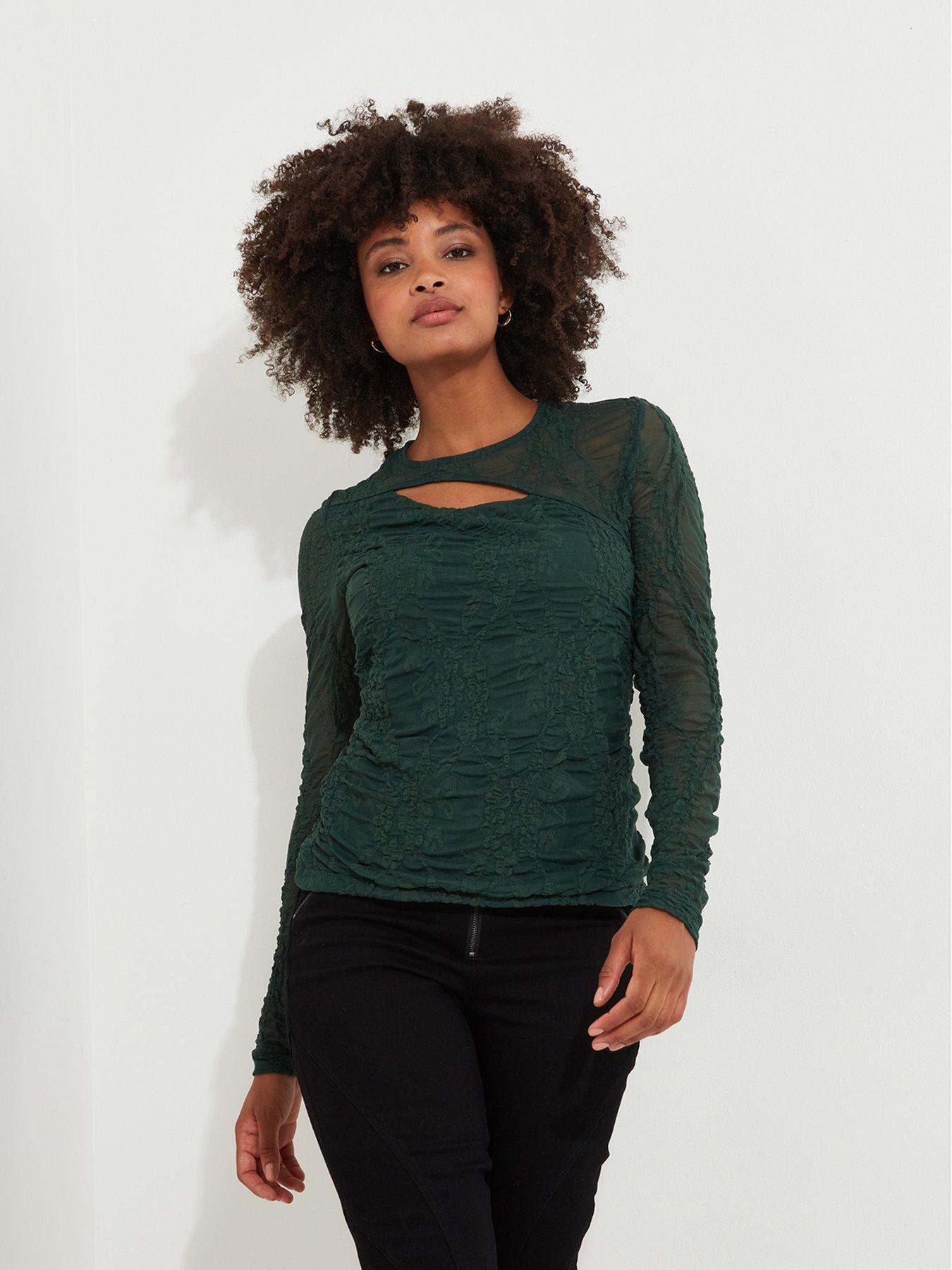 joe-browns-cut-out-detail-top-green