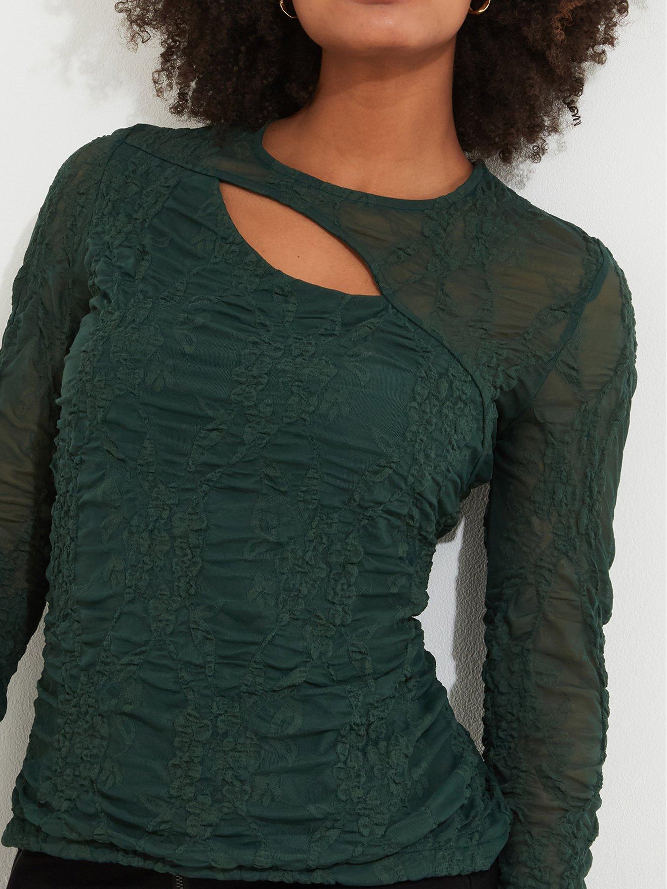 joe-browns-cut-out-detail-top-greenoutfit