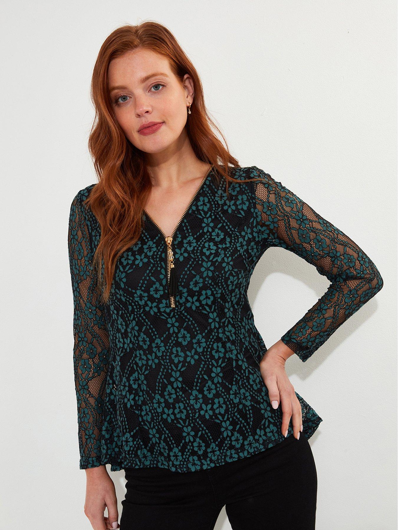 joe-browns-lace-zip-top-green