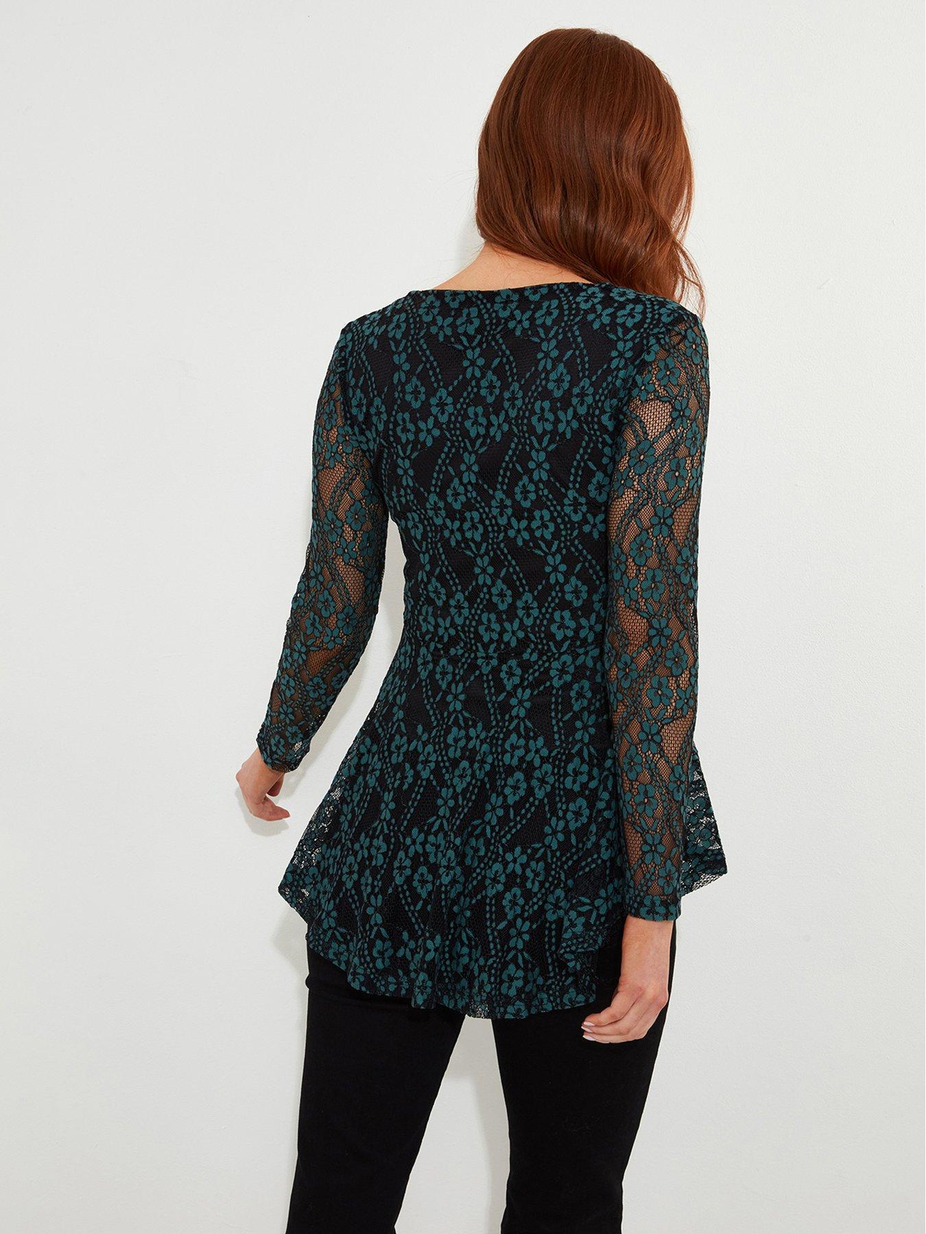 joe-browns-lace-zip-top-greenstillFront