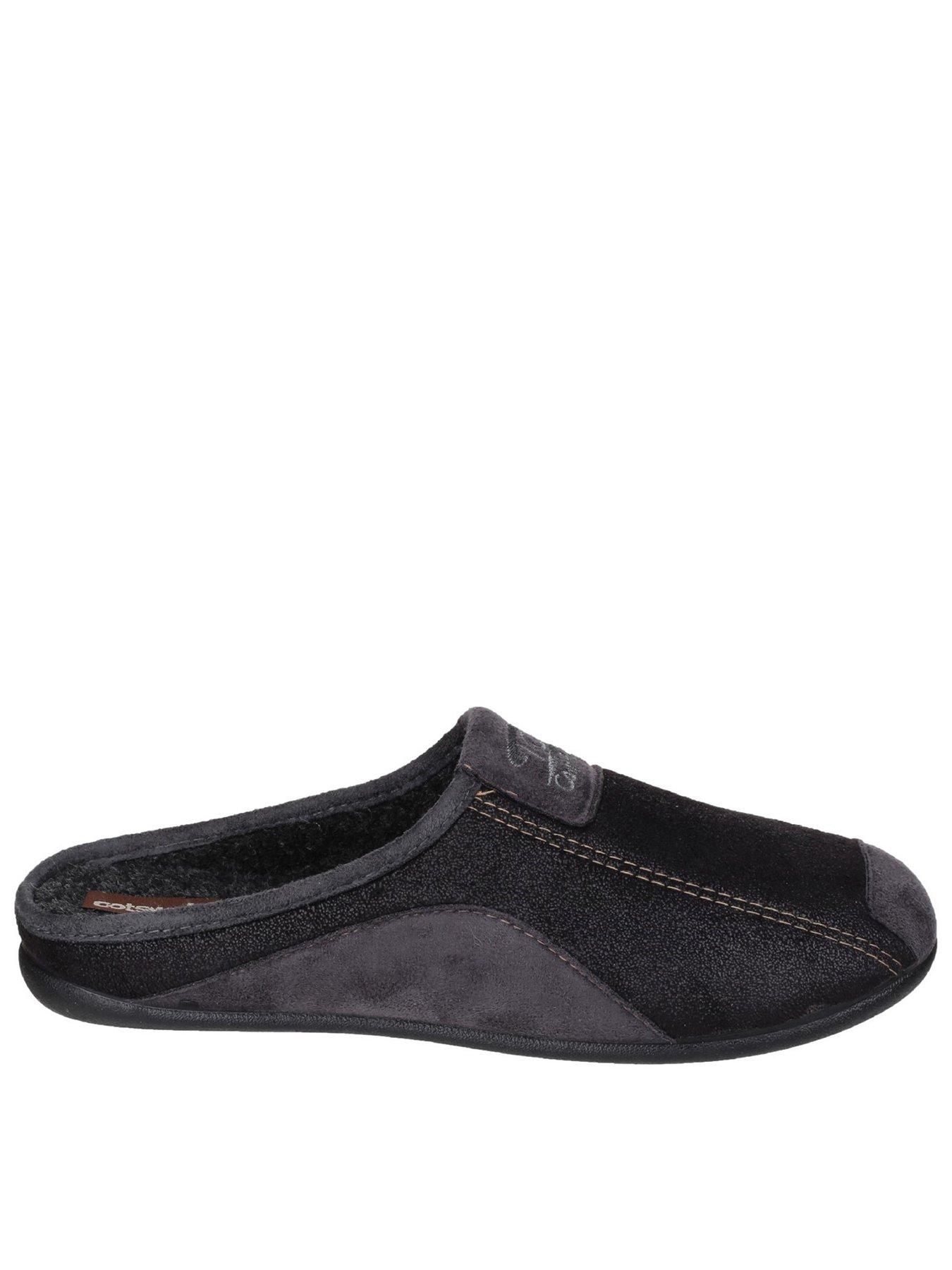 Image 1 of 4 of Cotswold Mens Westwell Slippers - Black