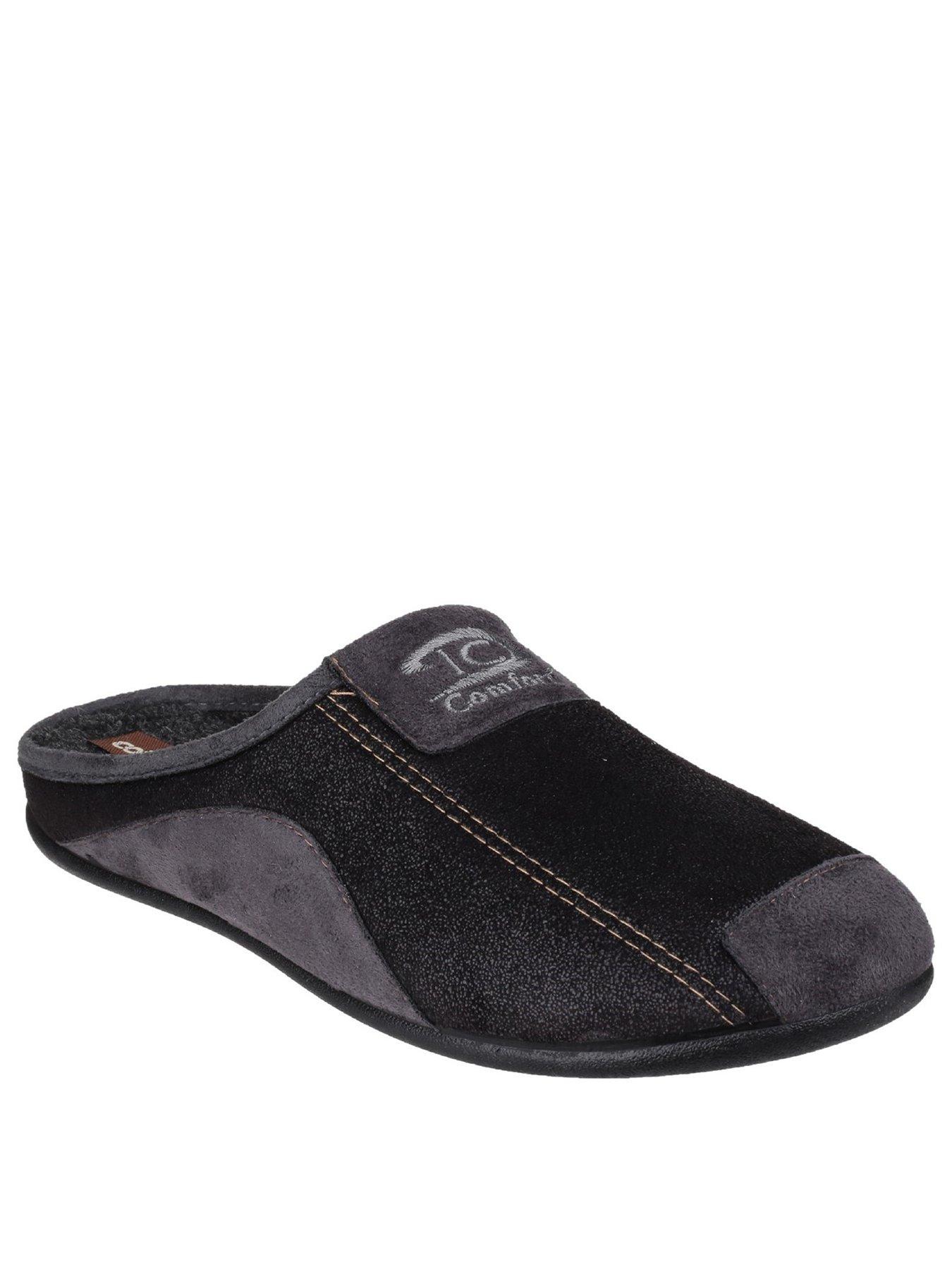 Image 2 of 4 of Cotswold Mens Westwell Slippers - Black