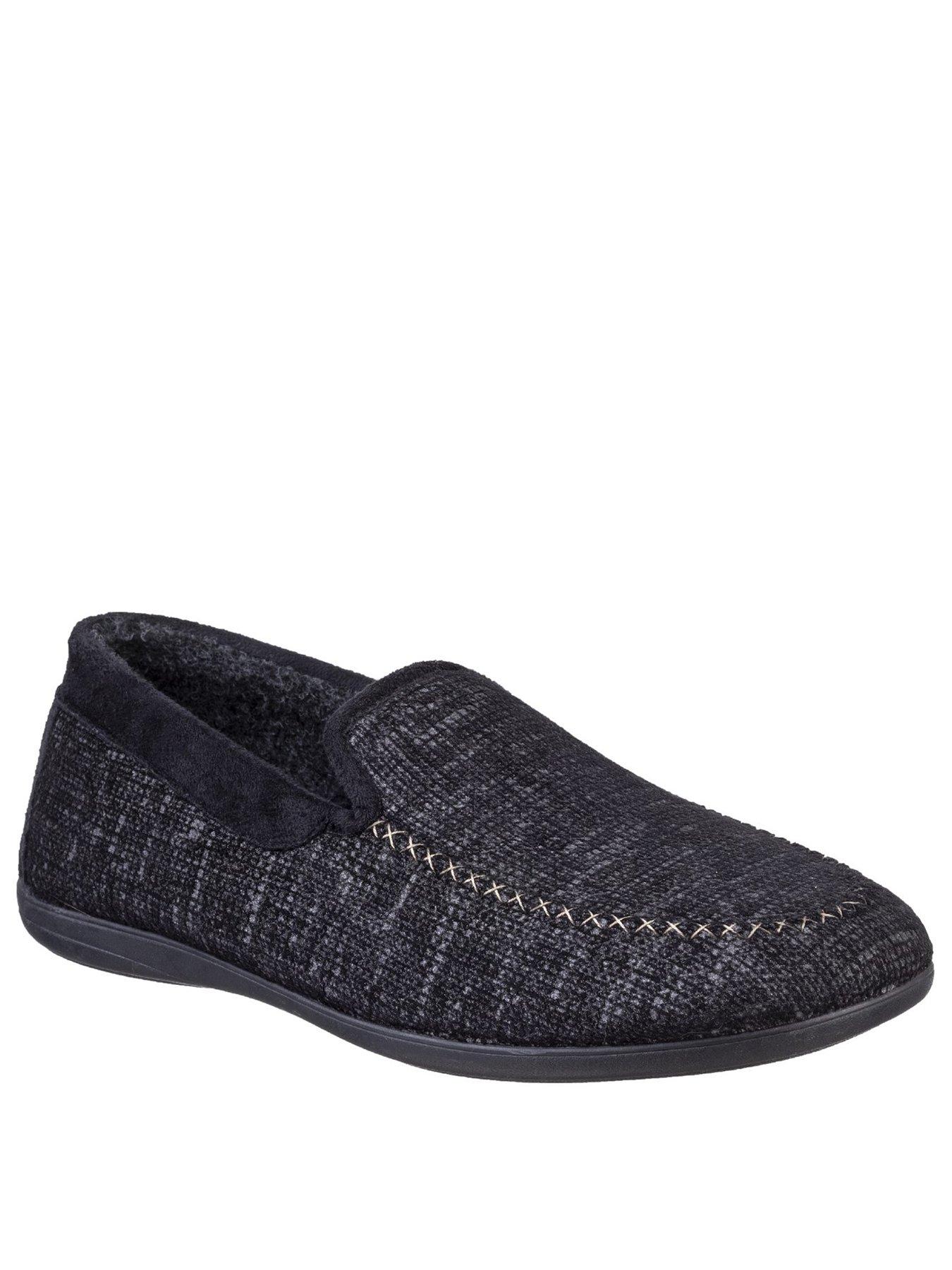 Image 2 of 4 of Cotswold Mens Stanley Slippers - Black