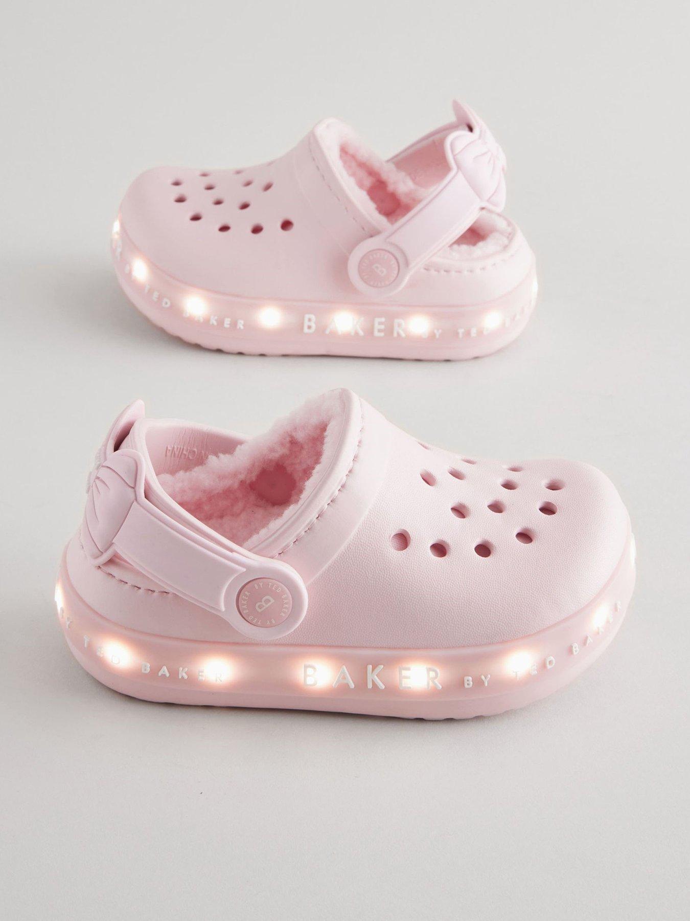 Image 2 of 5 of Ted Baker Younger Girls Faux Fur Sling Back Shoe - Pink
