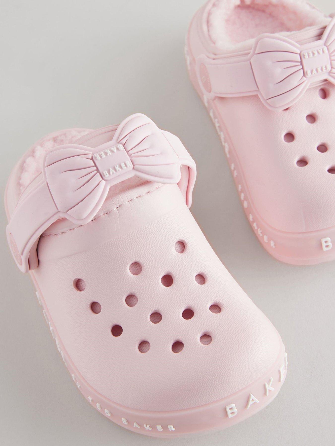 Image 3 of 5 of Ted Baker Younger Girls Faux Fur Sling Back Shoe - Pink