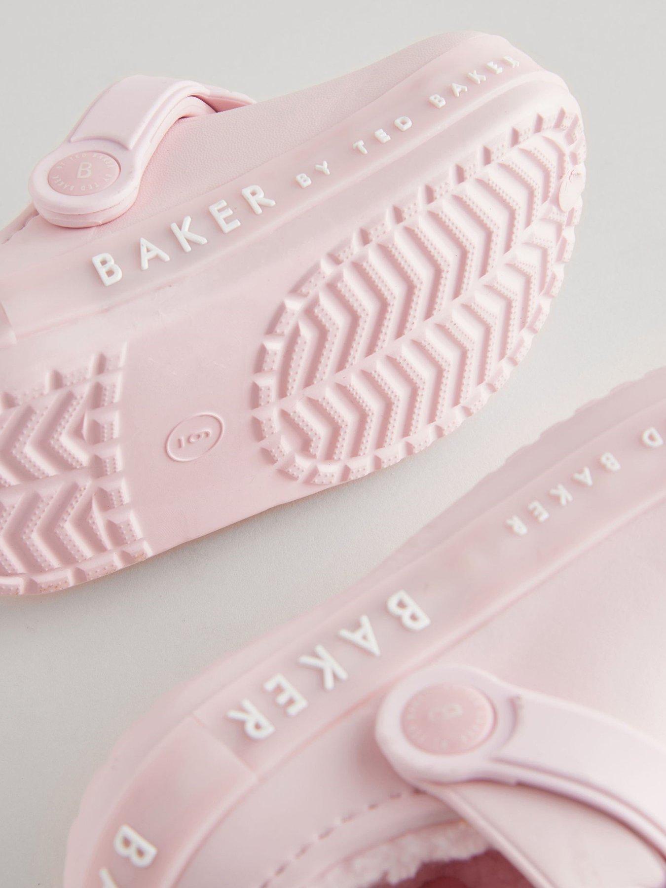 Image 5 of 5 of Ted Baker Younger Girls Faux Fur Sling Back Shoe - Pink