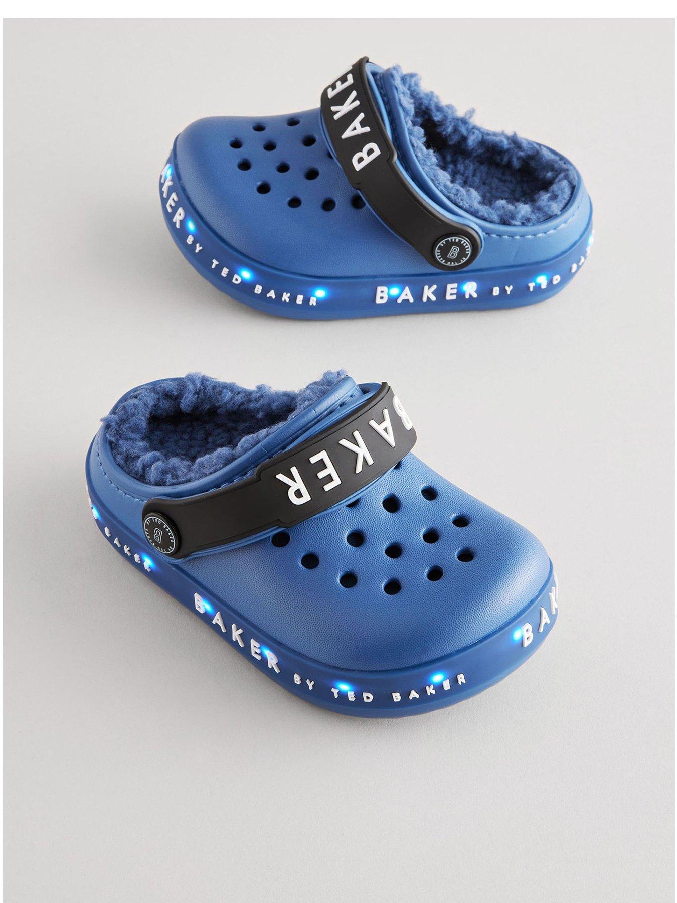 Image 1 of 5 of Ted Baker Younger Boys Borg Sling Back Shoe - Blue