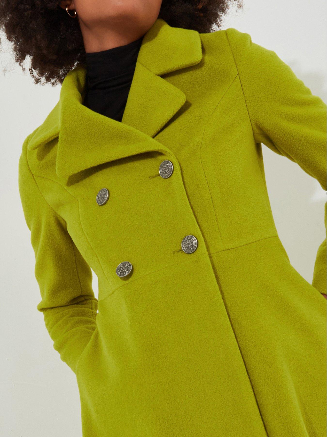 joe-browns-lime-double-breasted-maxi-coatoutfit