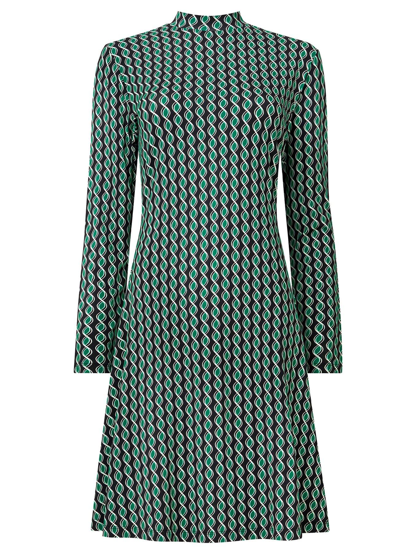 joe-browns-geometric-print-jersey-mini-dress-greendetail