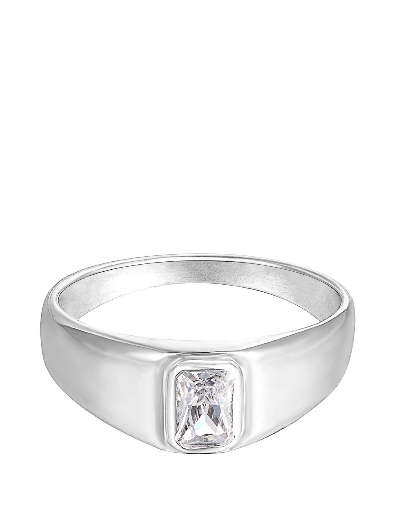 Seol + Gold Baguette CZ Ring
