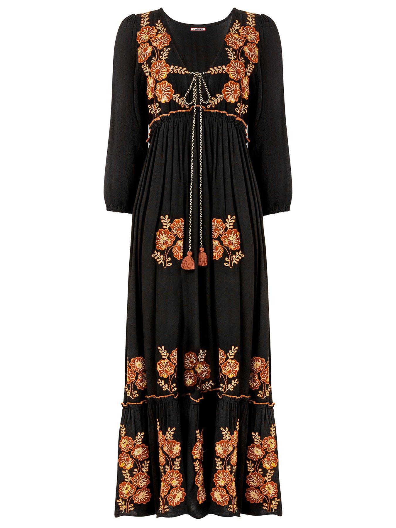 joe-browns-embroidered-boho-black-dressdetail