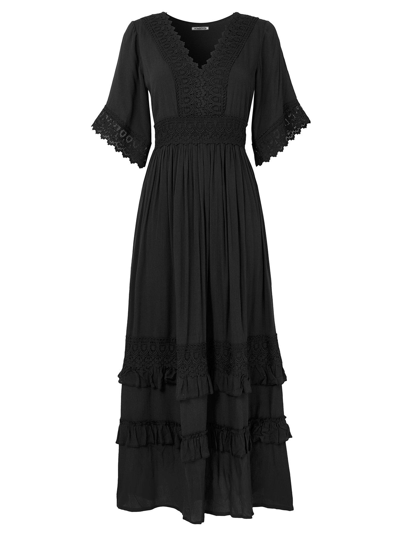 joe-browns-boho-days-dress-blackoutfit