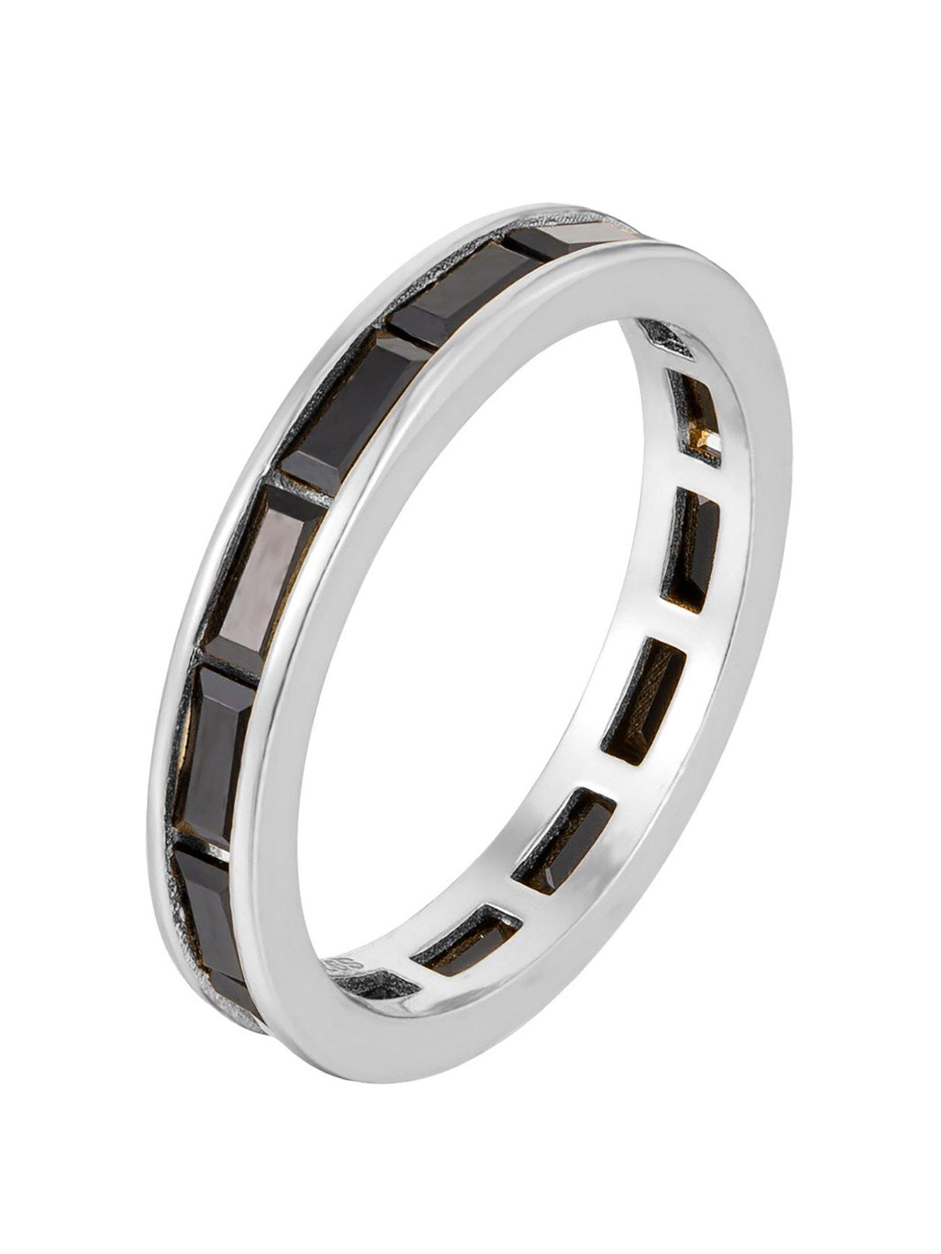 undefined Black CZ Eternity Ring