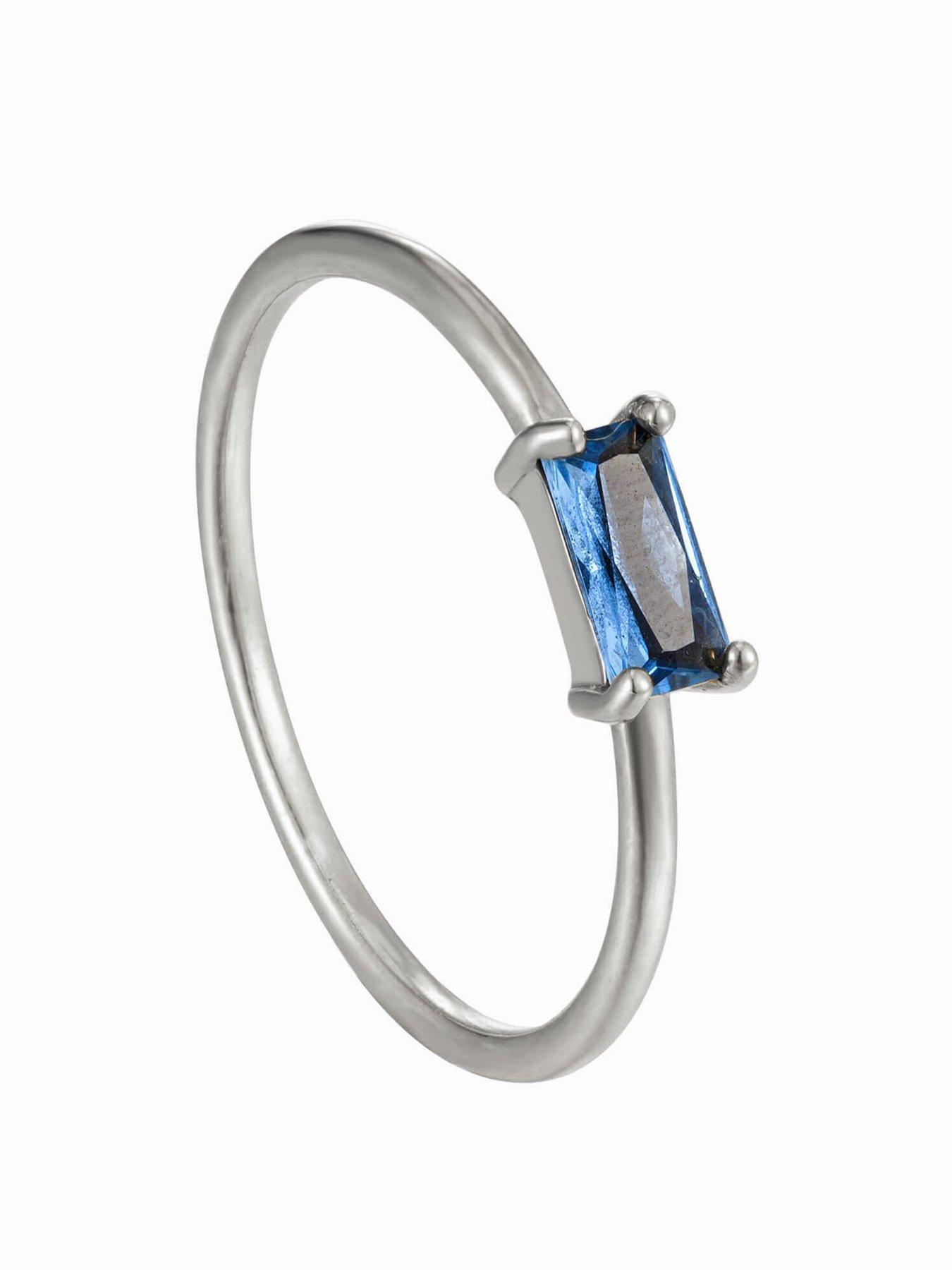 undefined Topaz CZ Baguette Ring