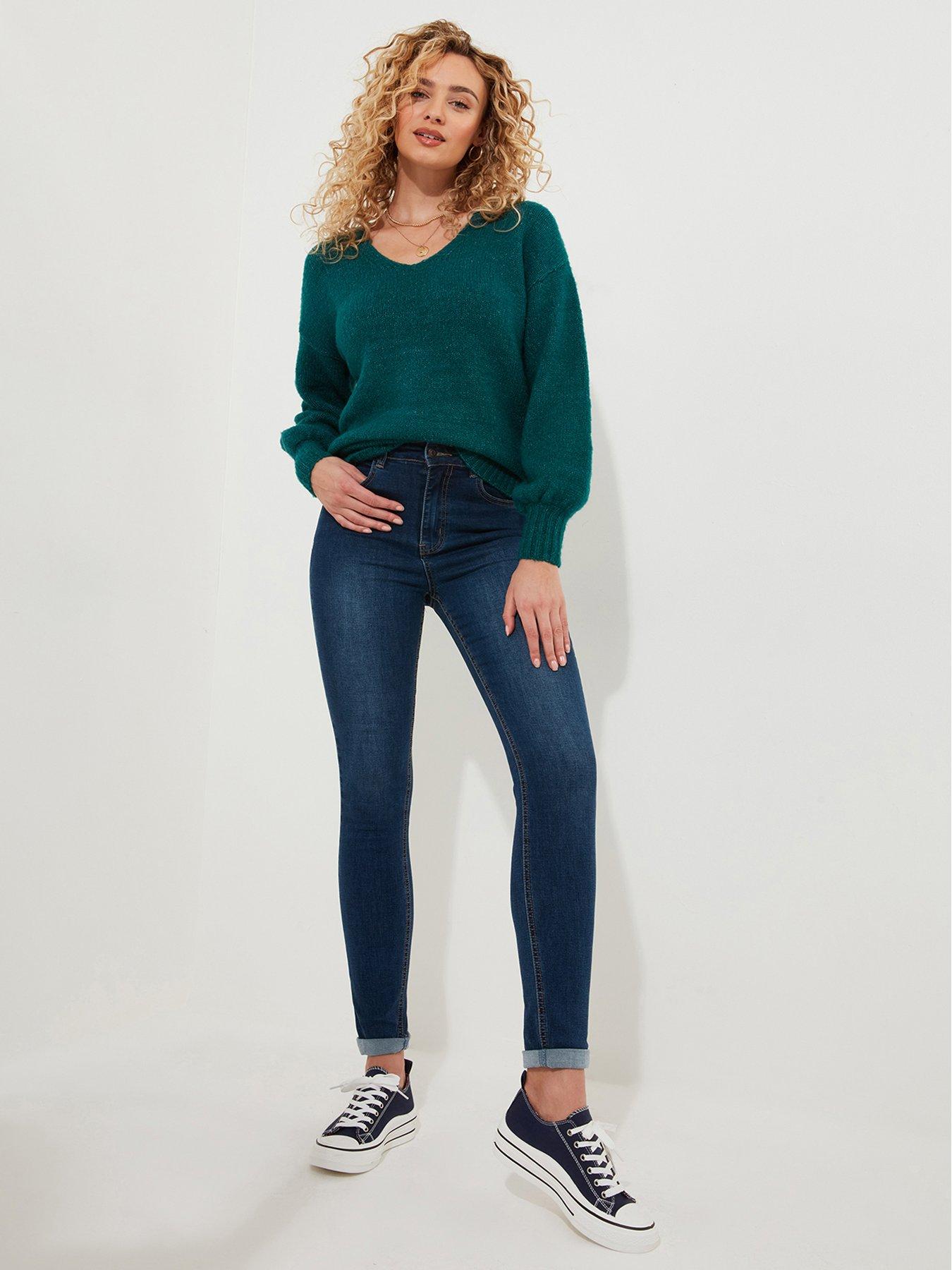 joe-browns-v-neck-knitted-jumper-greenstillFront