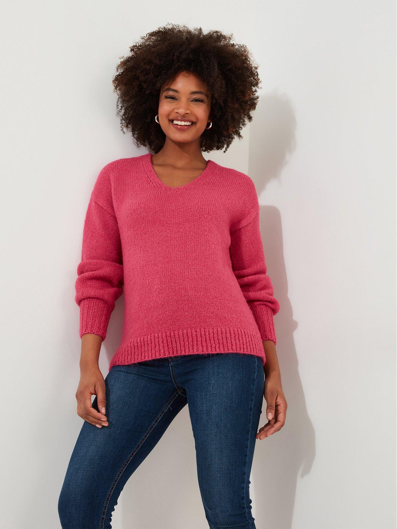 joe-browns-v-neck-knitted-jumper-pinkoutfit