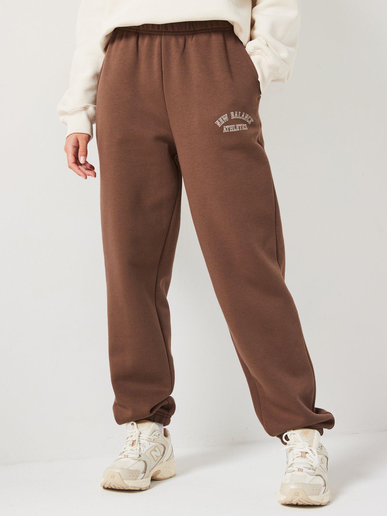 Image 1 of 5 of New Balance Womens Seasonal Graphic Sweatpant - Brown