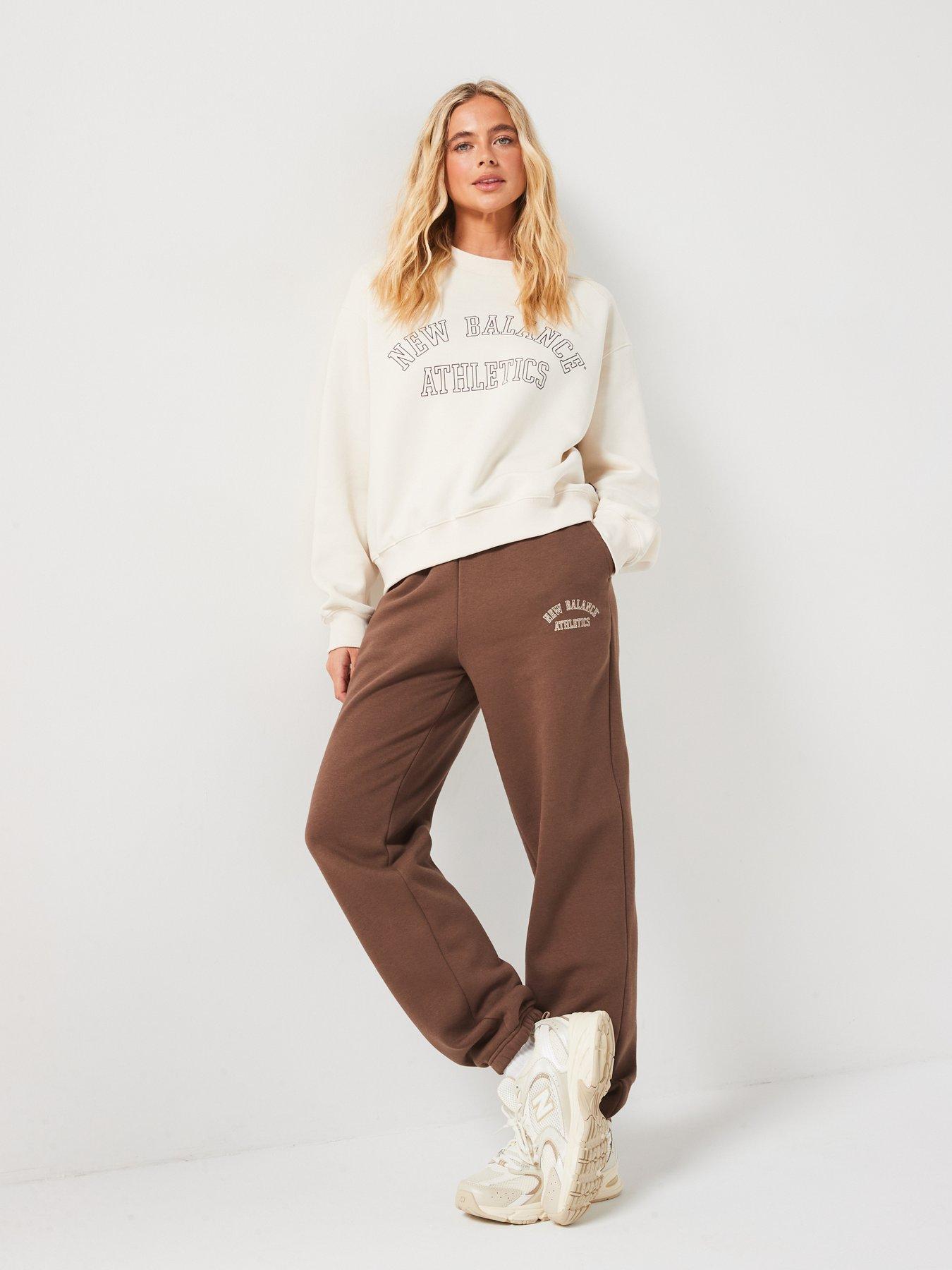 Image 3 of 5 of New Balance Womens Seasonal Graphic Sweatpant - Brown