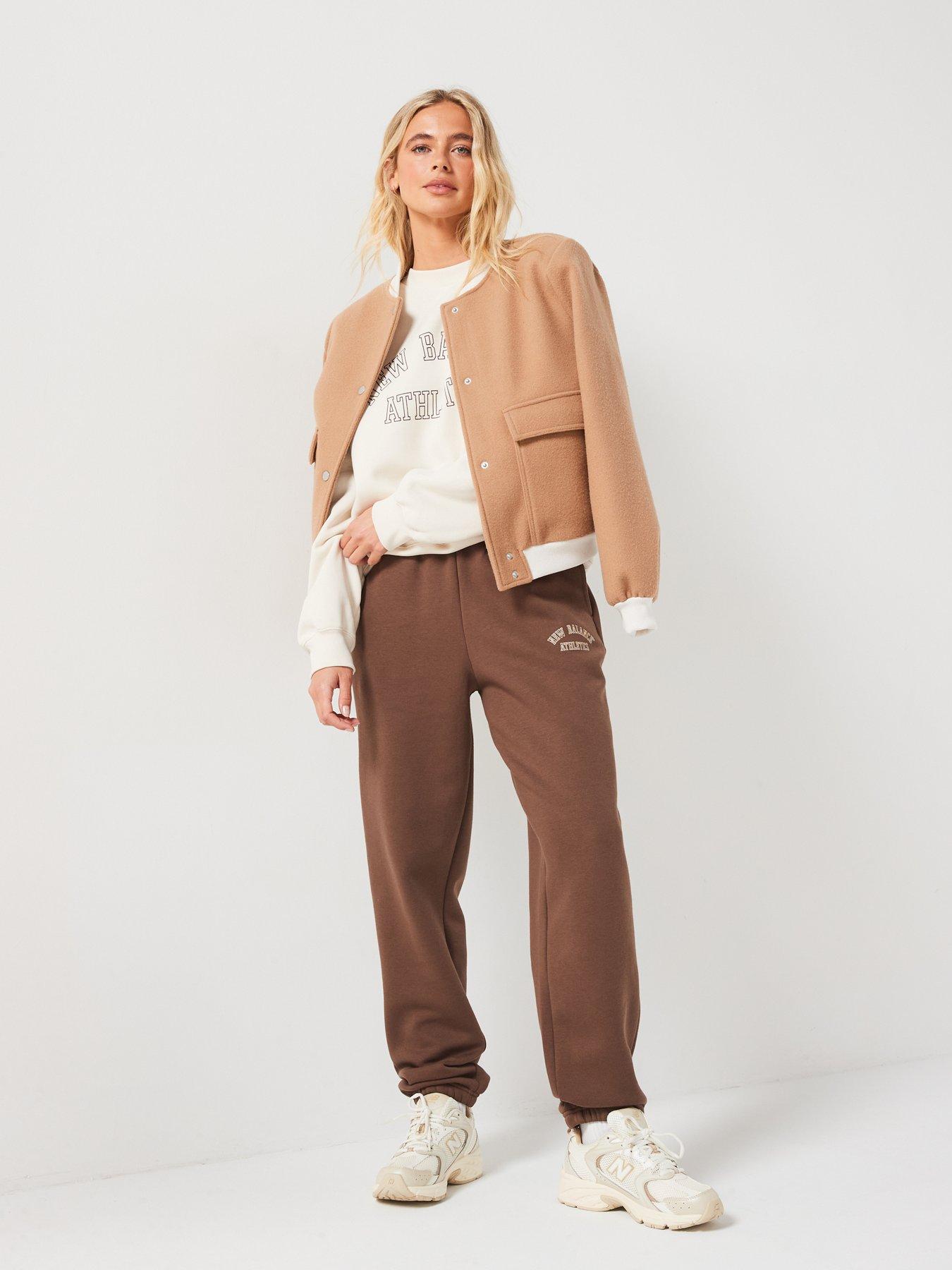 Image 5 of 5 of New Balance Womens Seasonal Graphic Sweatpant - Brown