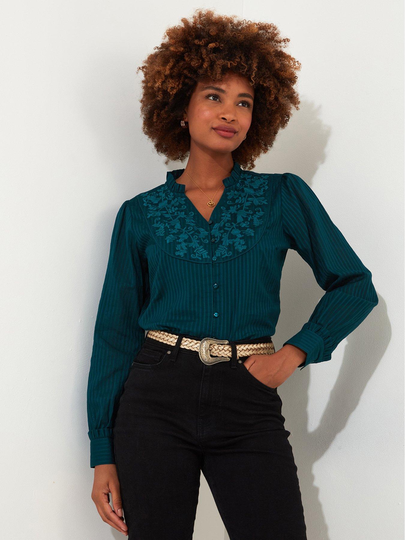 Joe Browns Embroidered Blouse - Green