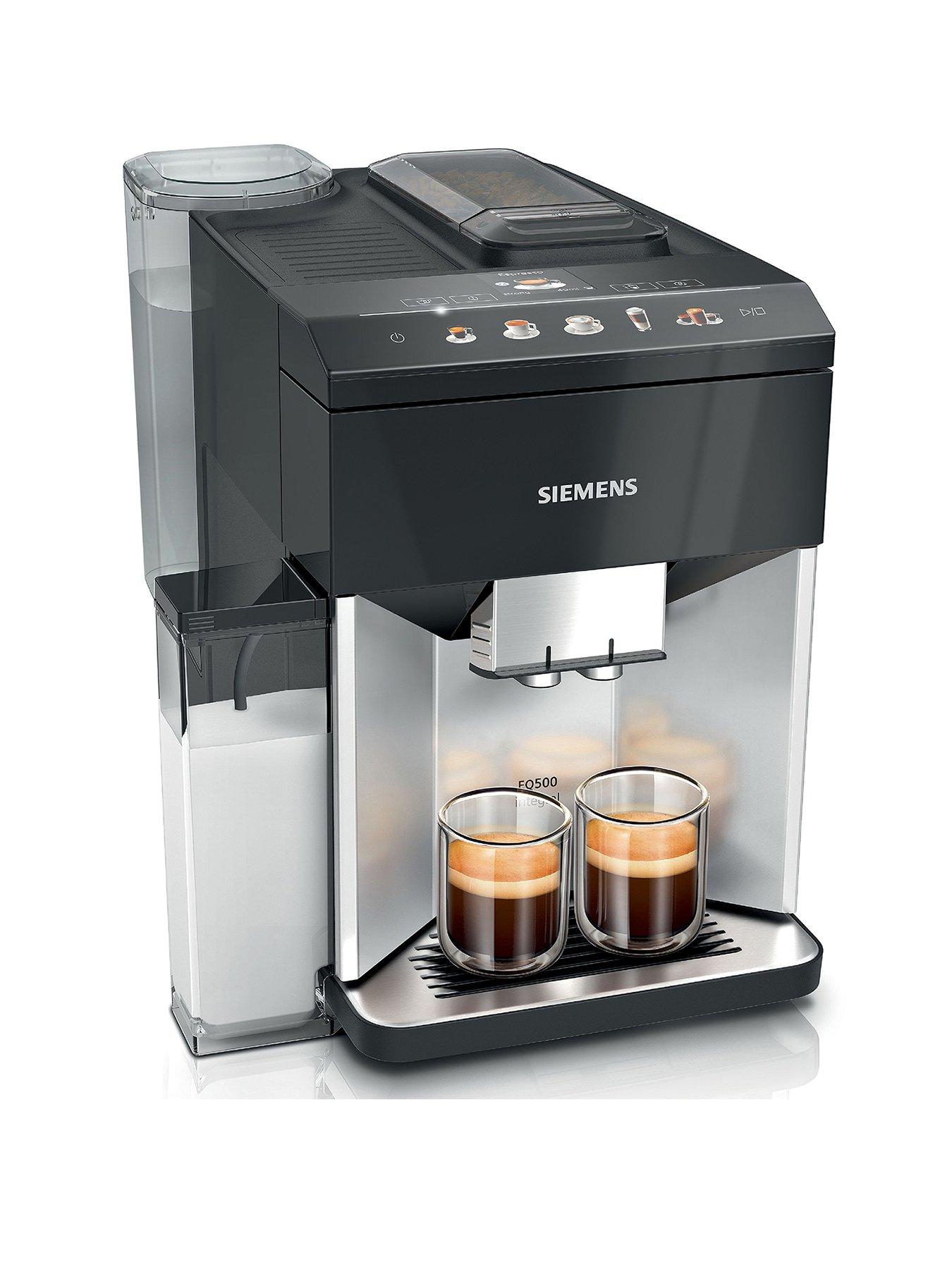 Image of Siemens Siemens TQ513GB1 EQ500 Bean to Cup Fully Automatic Freestanding Coffee Machine - Silver  &  Black