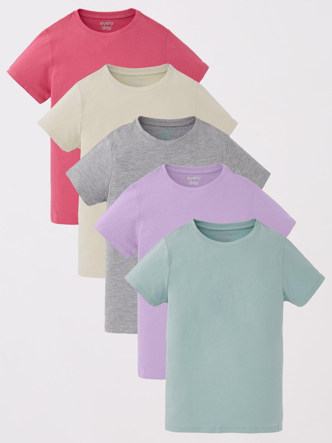 Image 1 of 5 of Everyday Girls 5 Pack T-shirt - Multi