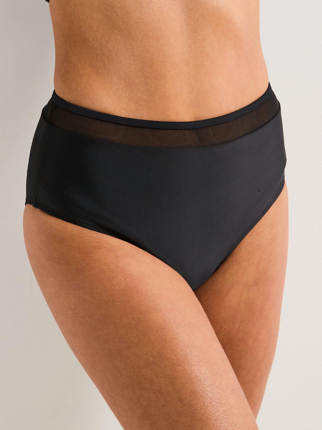 Image 2 of 6 of Everyday Shape Enhancing Mesh Insert High Waisted Brief - Black
