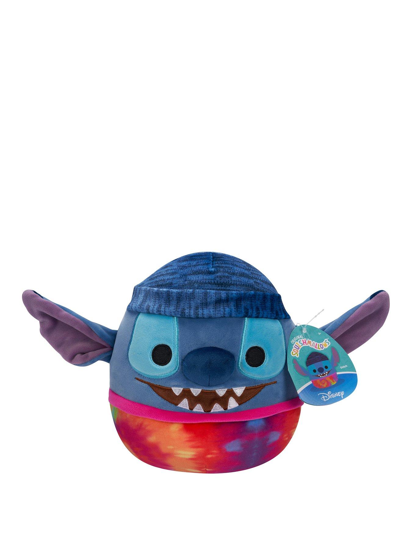 undefined Original Squishmallows Disney 8-Inch Tie-Dye Stitch Wearing a Beanie Plush