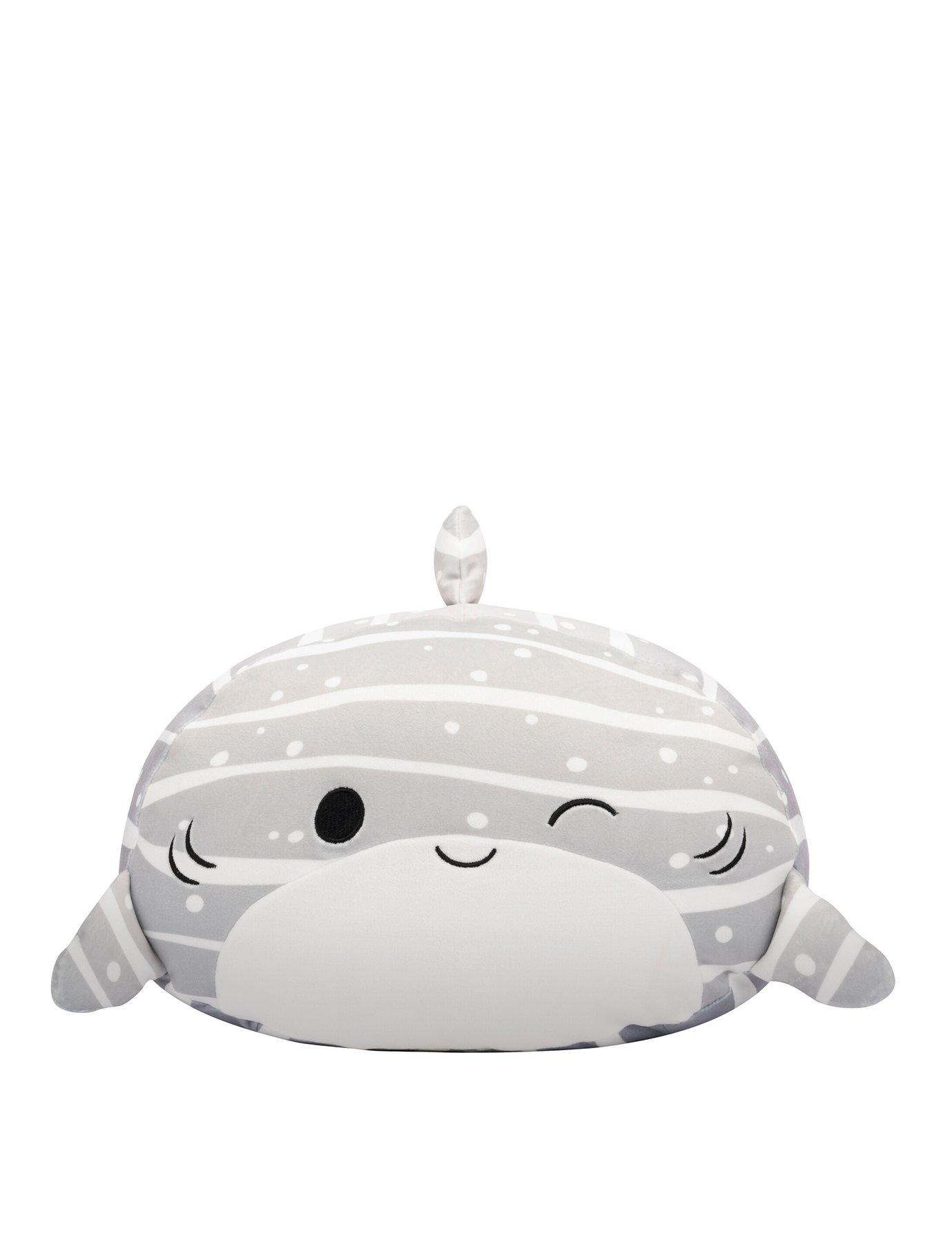 undefined Original Squishmallows Stackables 12-Inch Sachie the Grey Striped Whale Shark