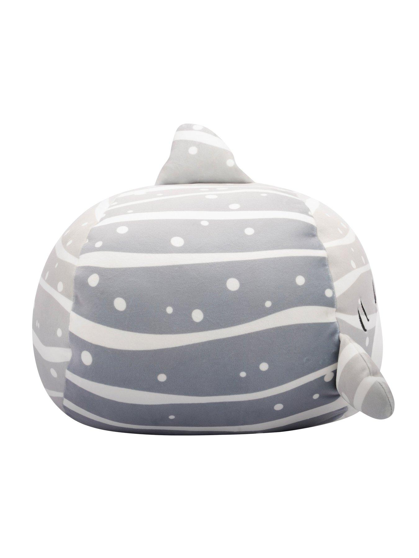 Image 3 of 7 of Squishmallows Original Squishmallows Stackables 12-Inch Sachie the Grey Striped Whale Shark