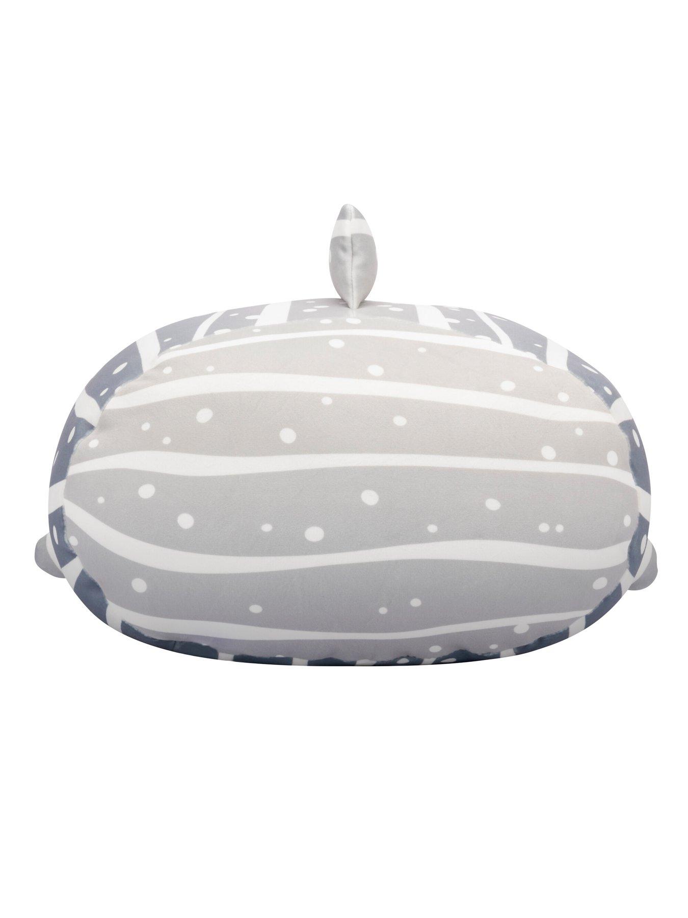 Image 4 of 7 of Squishmallows Original Squishmallows Stackables 12-Inch Sachie the Grey Striped Whale Shark