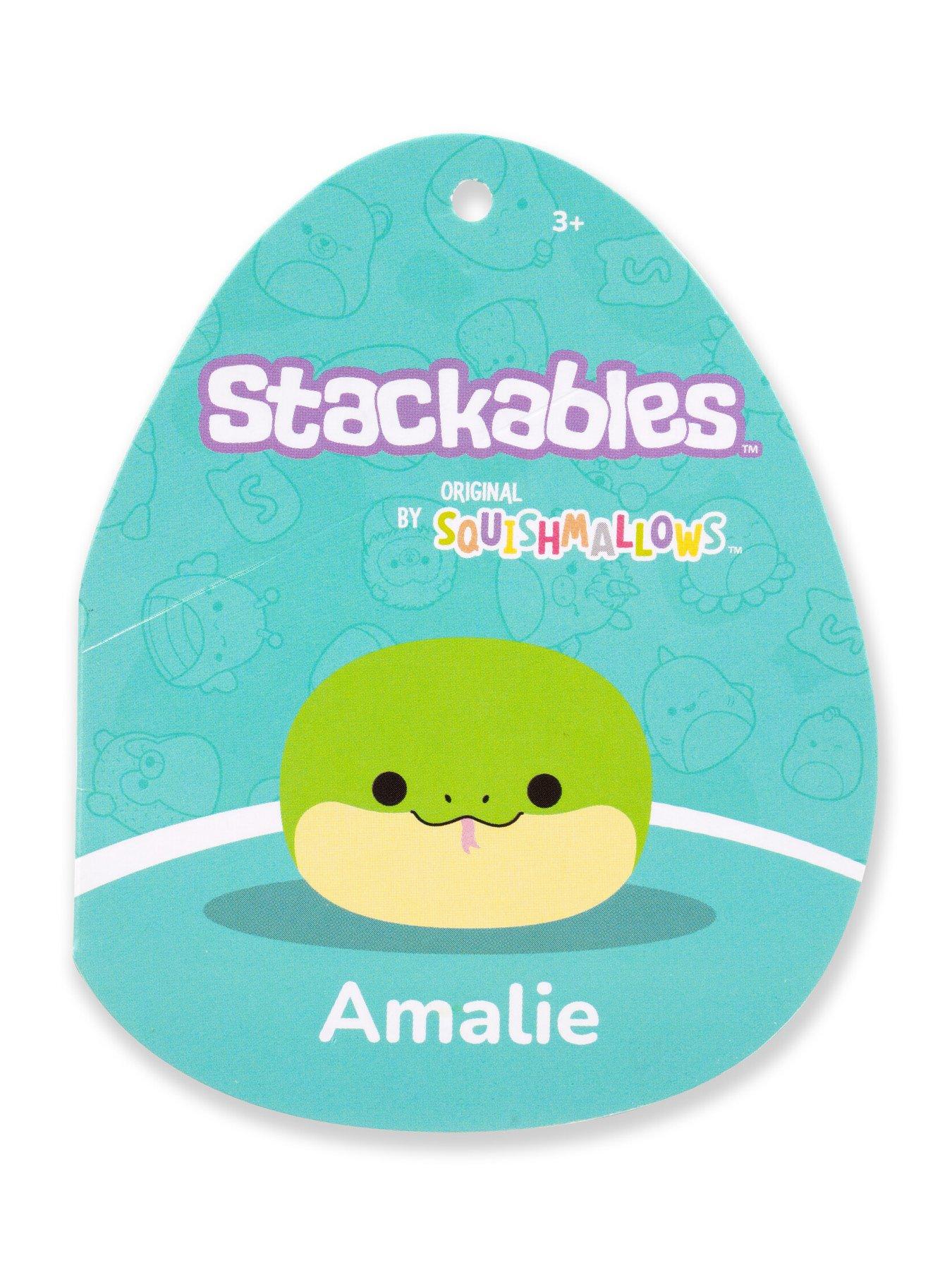 Image 6 of 7 of Squishmallows Original Squishmallows Stackables 12-Inch Amalie the Green Snake