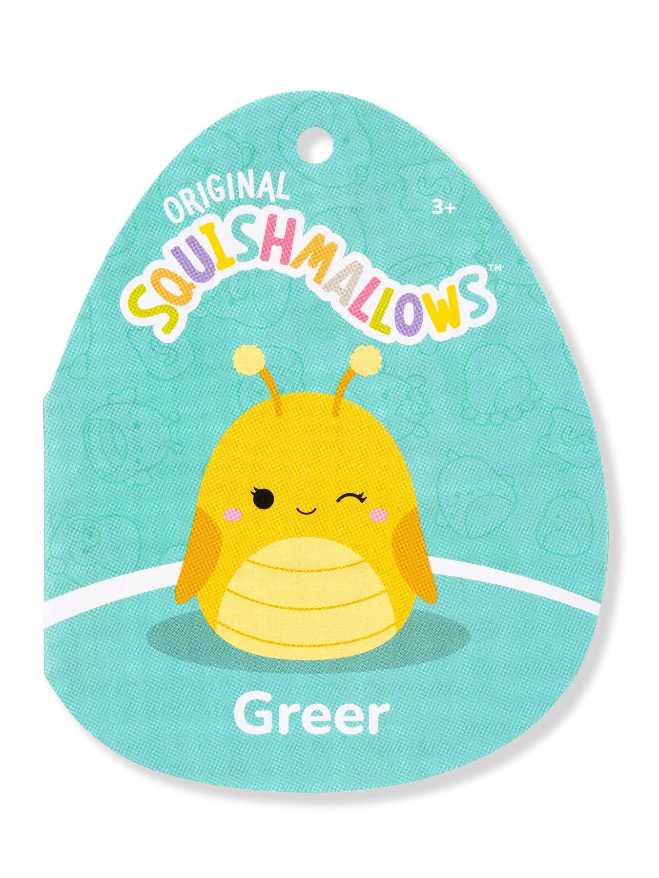 Image 6 of 8 of Squishmallows Original Squishmallows 7.5-Inch Greer the Yellow Grasshopper