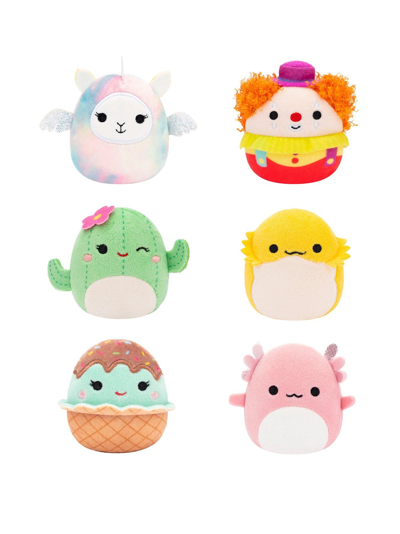 squishmallows-original-micromallows-6-pack-archie-axolotl-bimbi-clown-lucy-may-llamapegacorn-maritza-cactus-maya-sundae-rodry-bearded-dragon