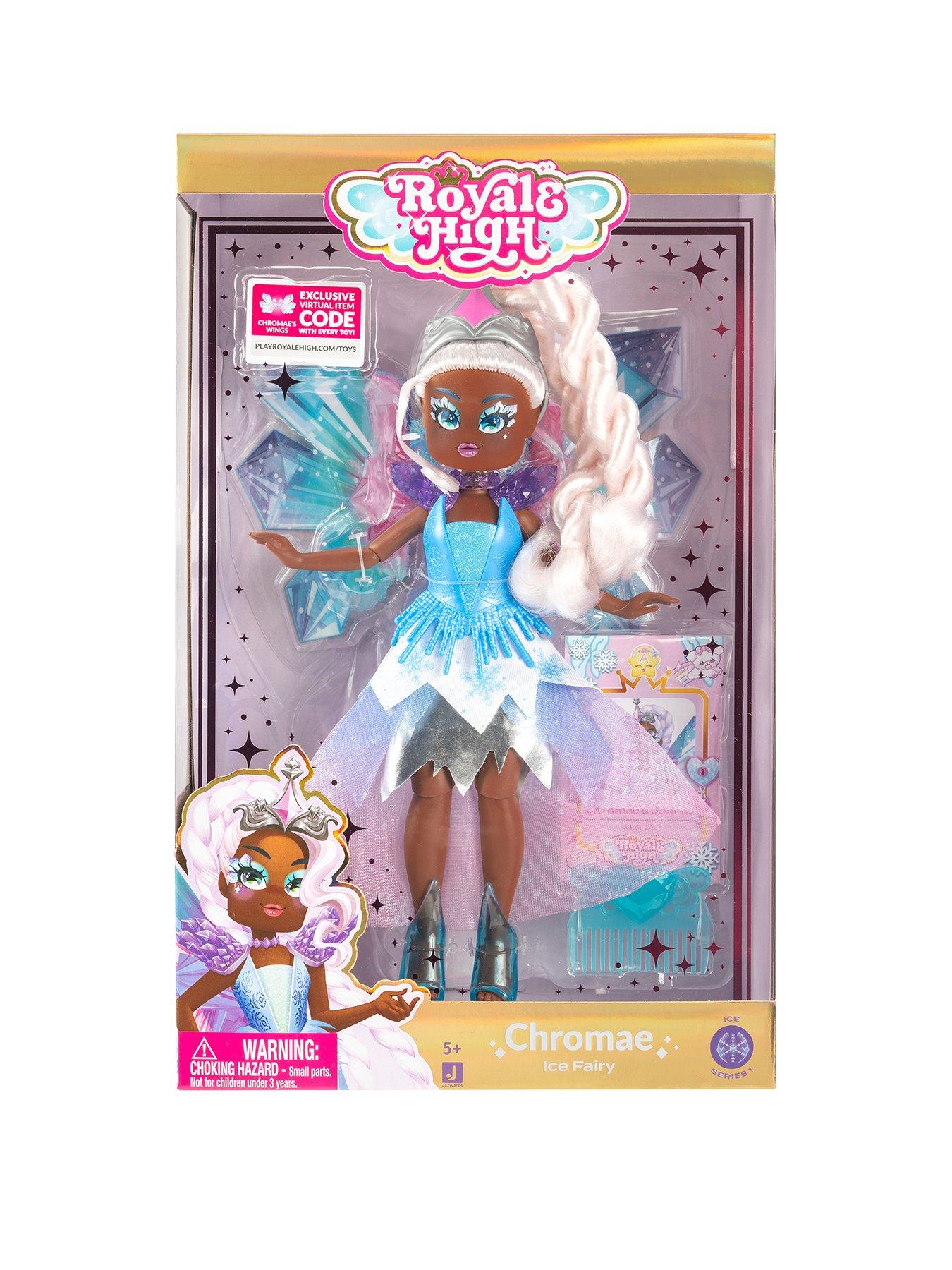 royale-high-royale-high-9-chromae-the-ice-fairy-fashion-doll-fairy-journal-comb-and-virtual-item-code-included